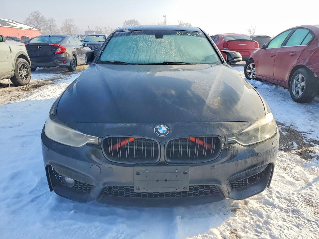 2012 Bmw 335 I Черный vin: WBA3A9C51CF270956