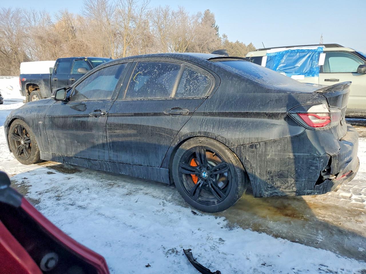 2012 Bmw 335 I Черный vin: WBA3A9C51CF270956