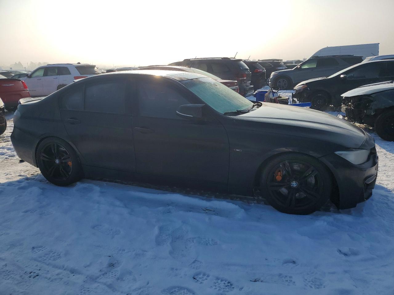 2012 Bmw 335 I Черный vin: WBA3A9C51CF270956