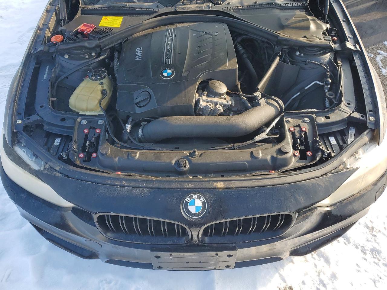 2012 Bmw 335 I Черный vin: WBA3A9C51CF270956