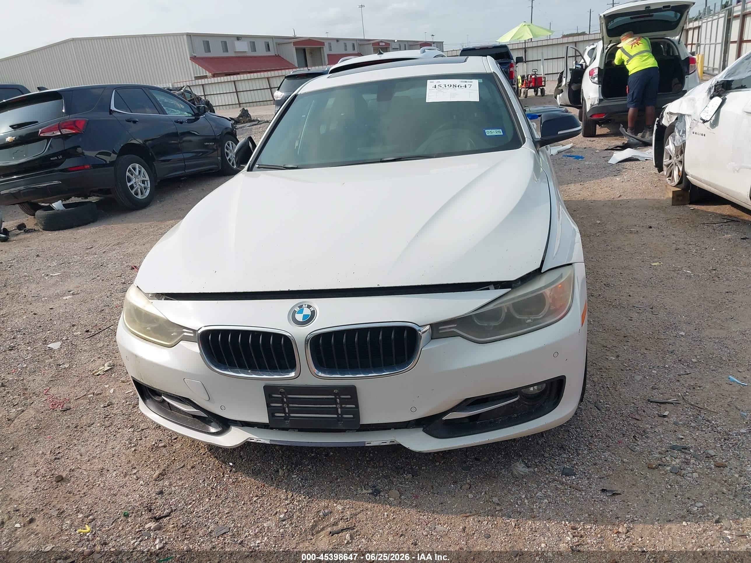 2012 Bmw 335i   Белый vin: WBA3A9C51CF474818