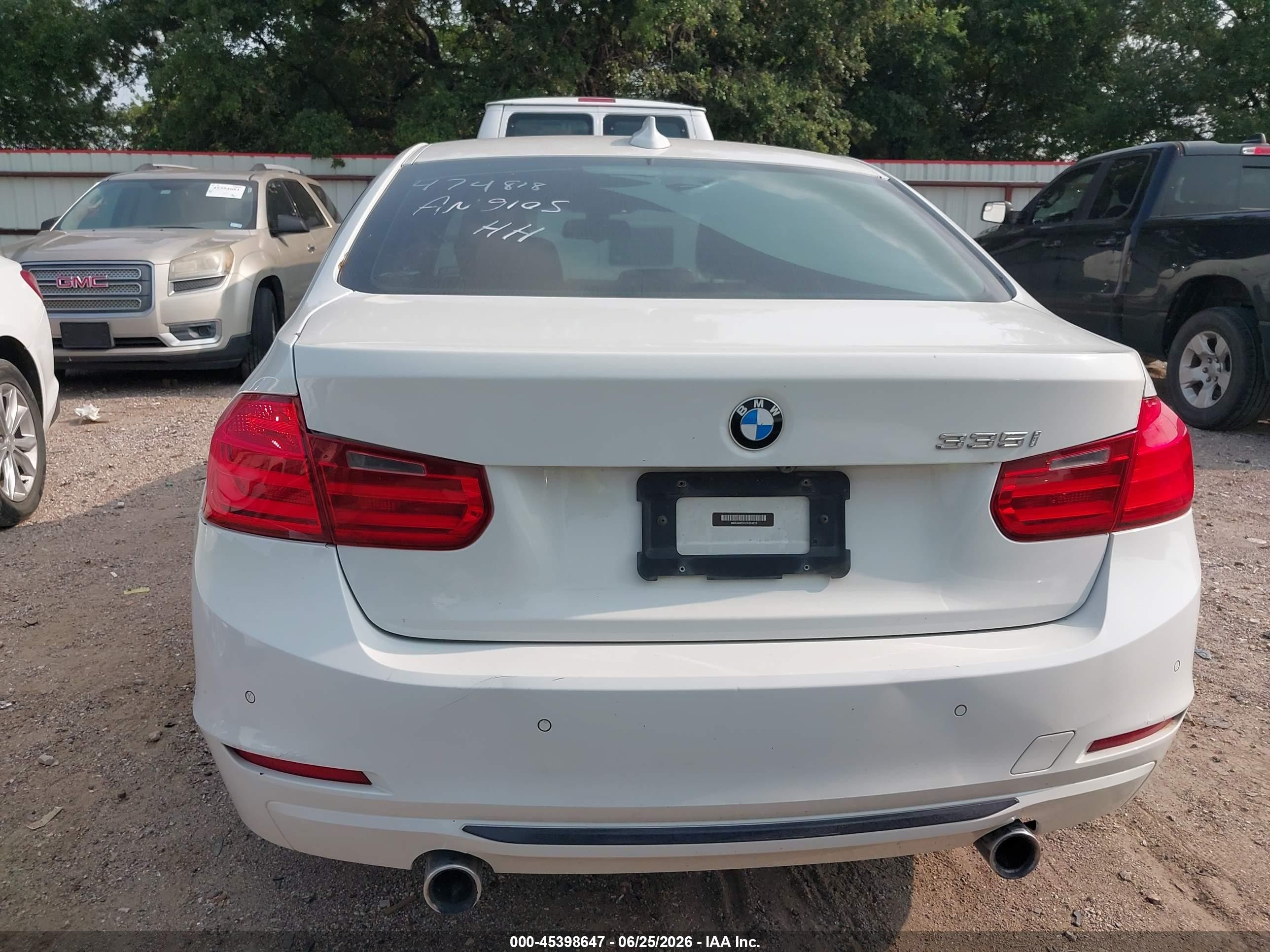 2012 Bmw 335i   Белый vin: WBA3A9C51CF474818