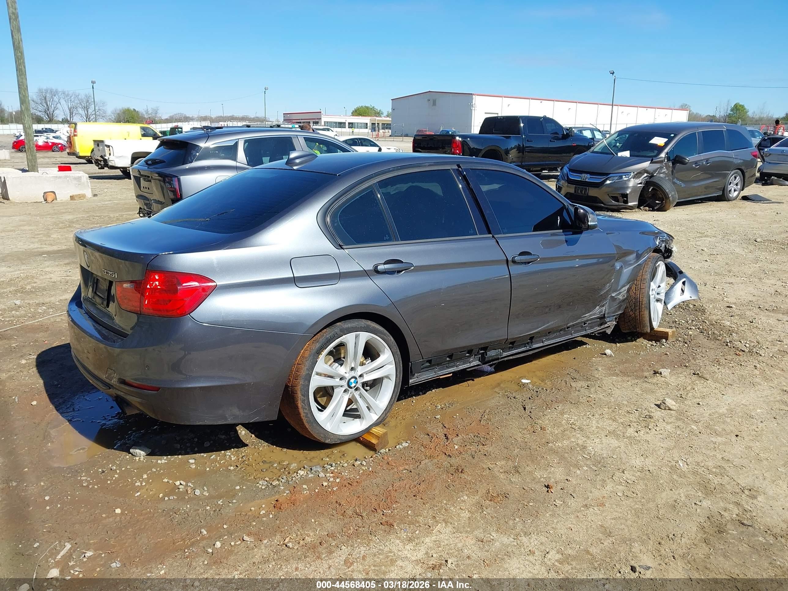 2013 Bmw 335i   Gray vin: WBA3A9C51DF686006