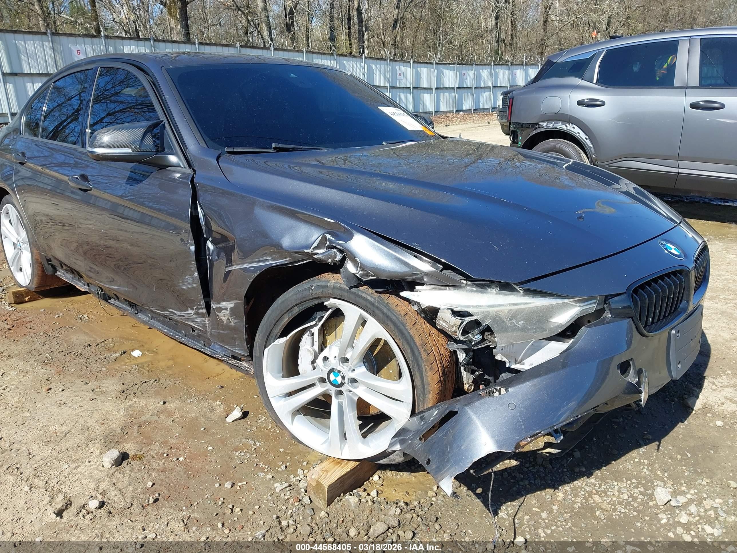 2013 Bmw 335i   Gray vin: WBA3A9C51DF686006