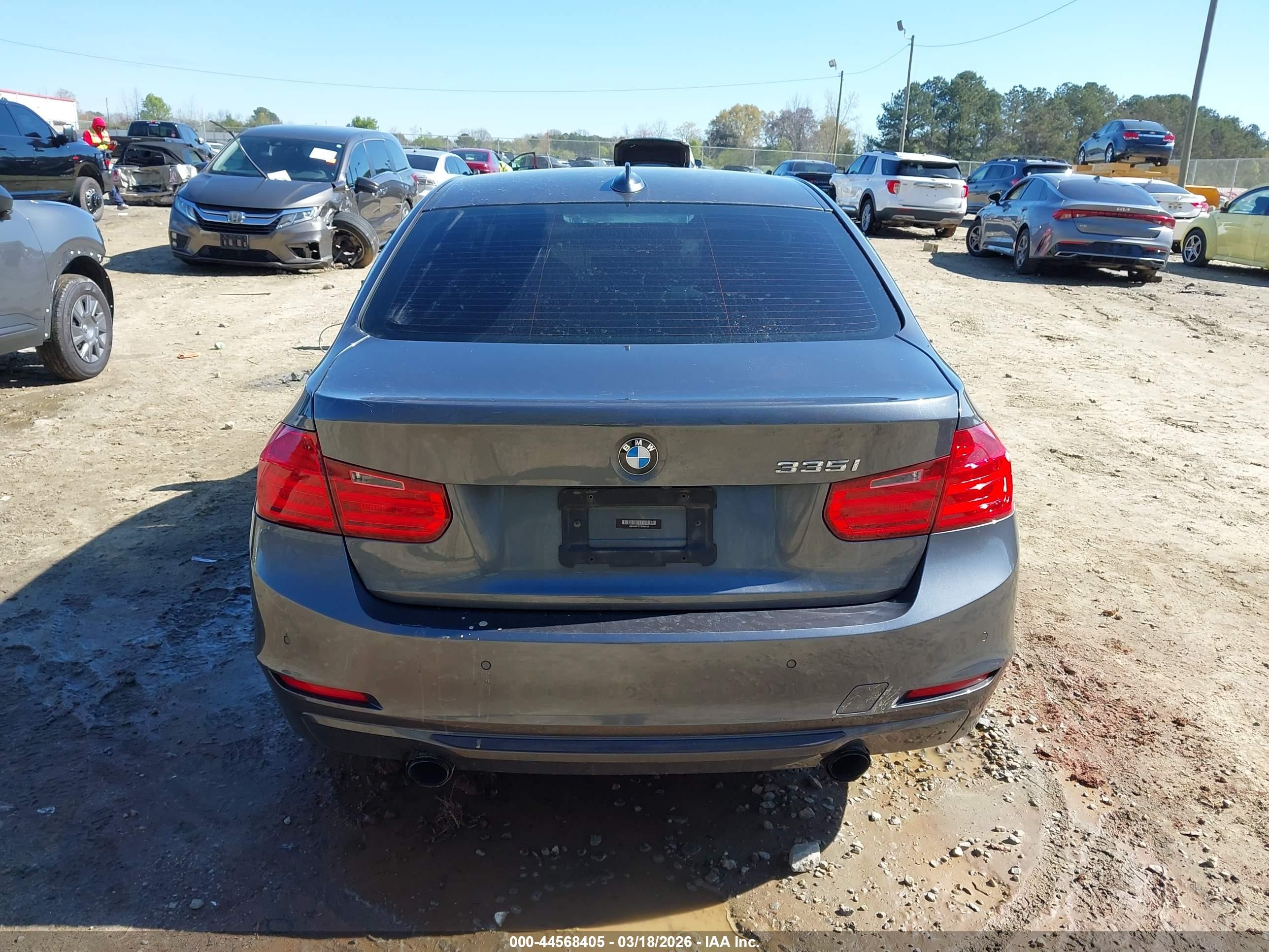 2013 Bmw 335i   Gray vin: WBA3A9C51DF686006