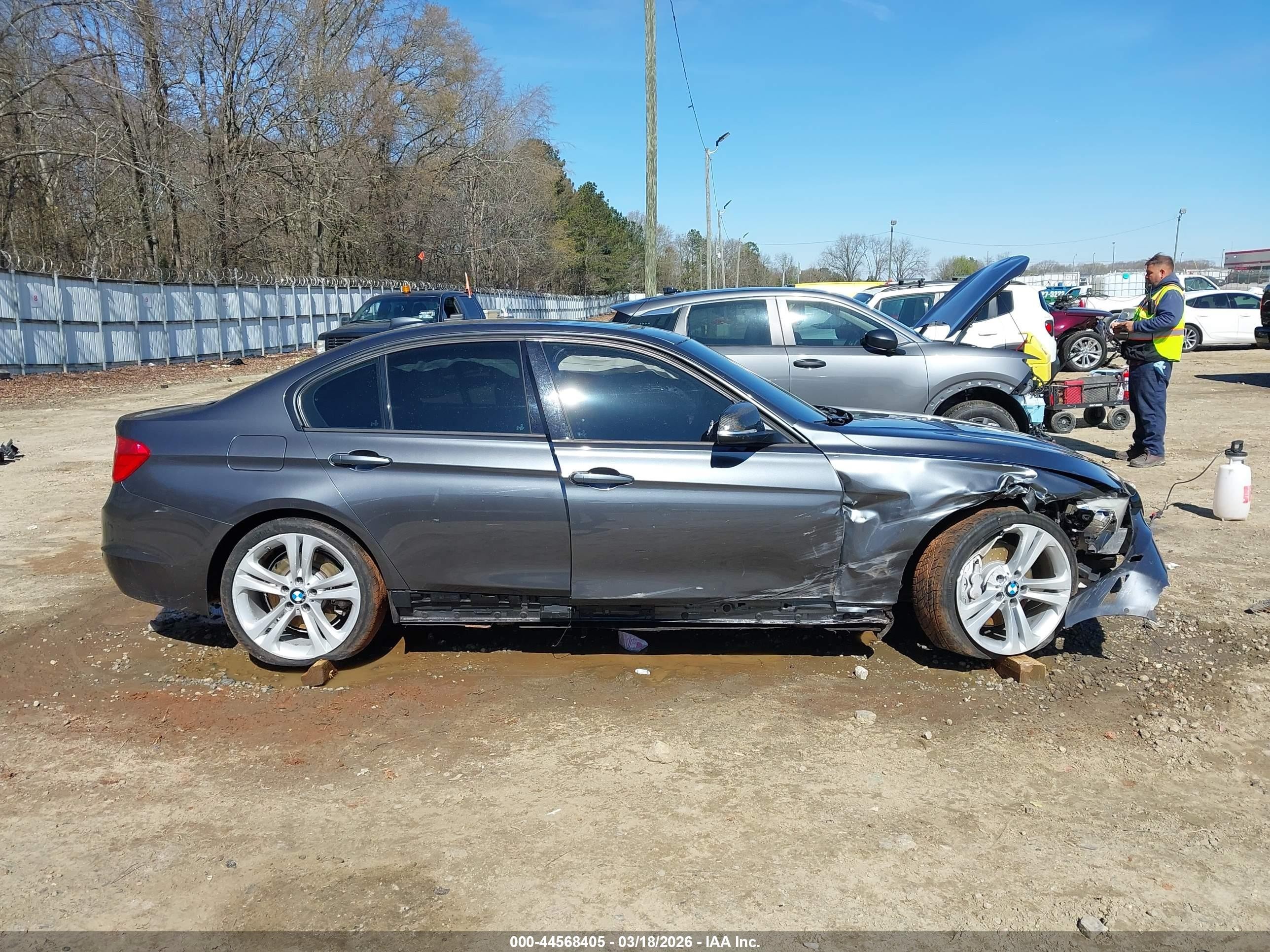 2013 Bmw 335i   Gray vin: WBA3A9C51DF686006