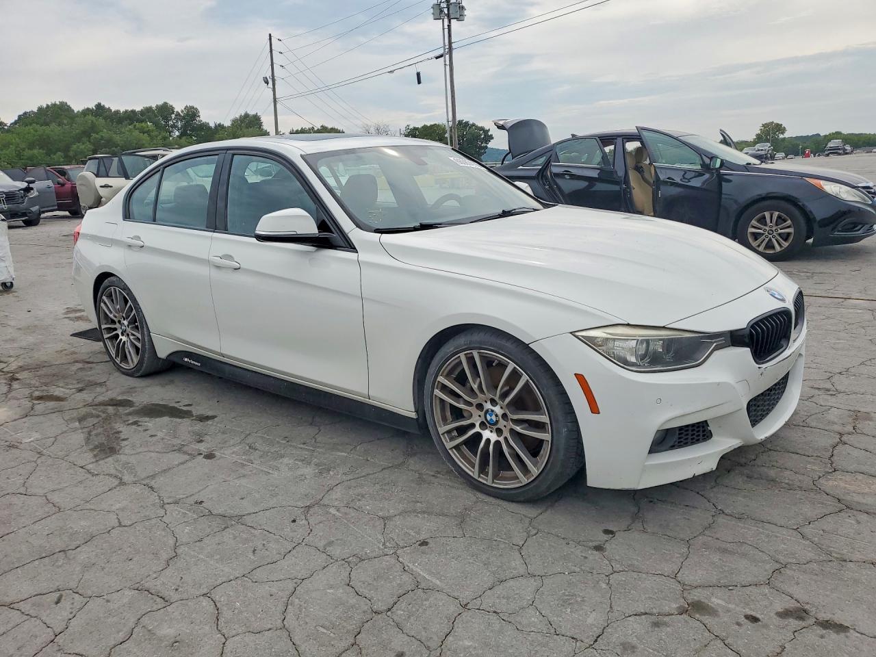 2015 Bmw 335 I White vin: WBA3A9C51FF686624