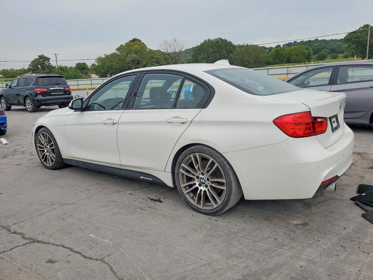 2015 Bmw 335 I White vin: WBA3A9C51FF686624