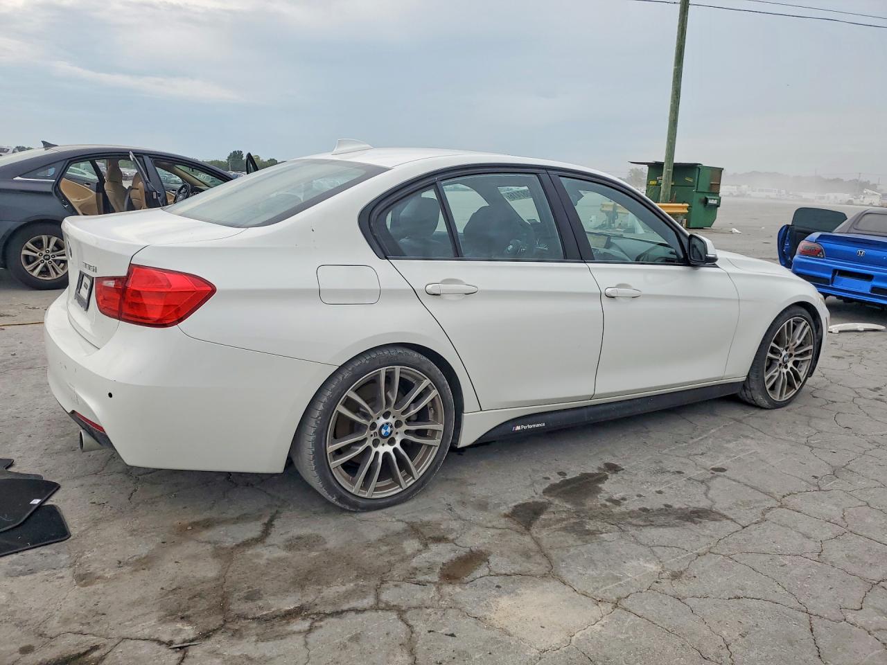 2015 Bmw 335 I White vin: WBA3A9C51FF686624