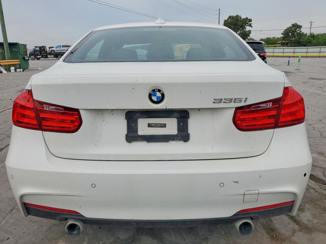 2015 Bmw 335 I White vin: WBA3A9C51FF686624
