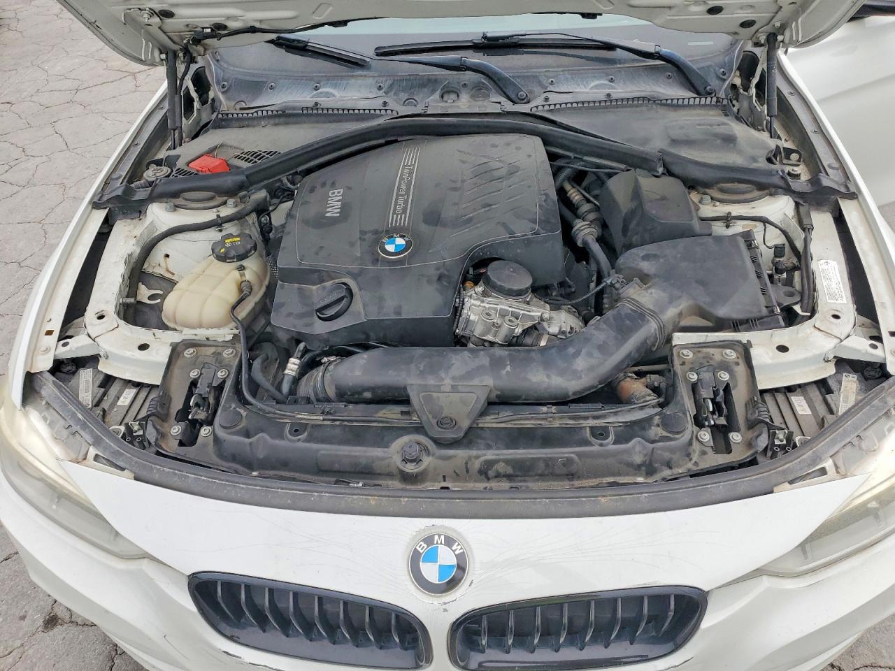 2015 Bmw 335 I White vin: WBA3A9C51FF686624