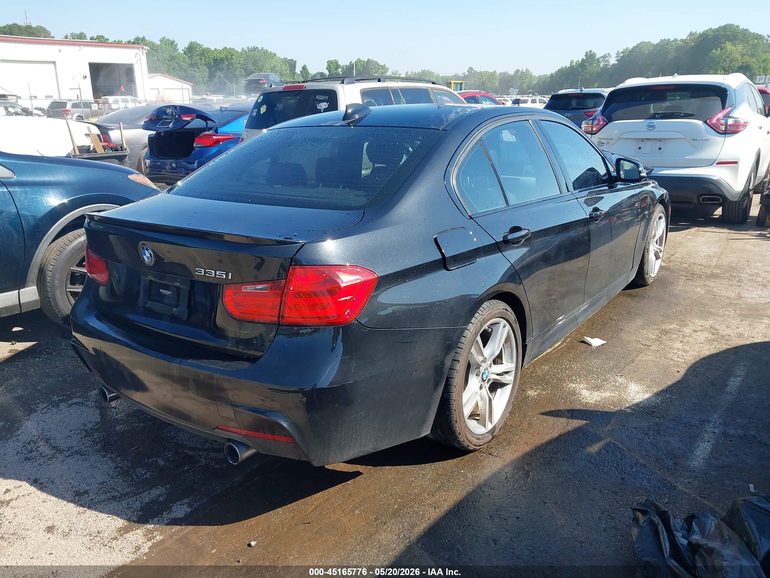 2015 Bmw 335i   Черный vin: WBA3A9C51FKW74738