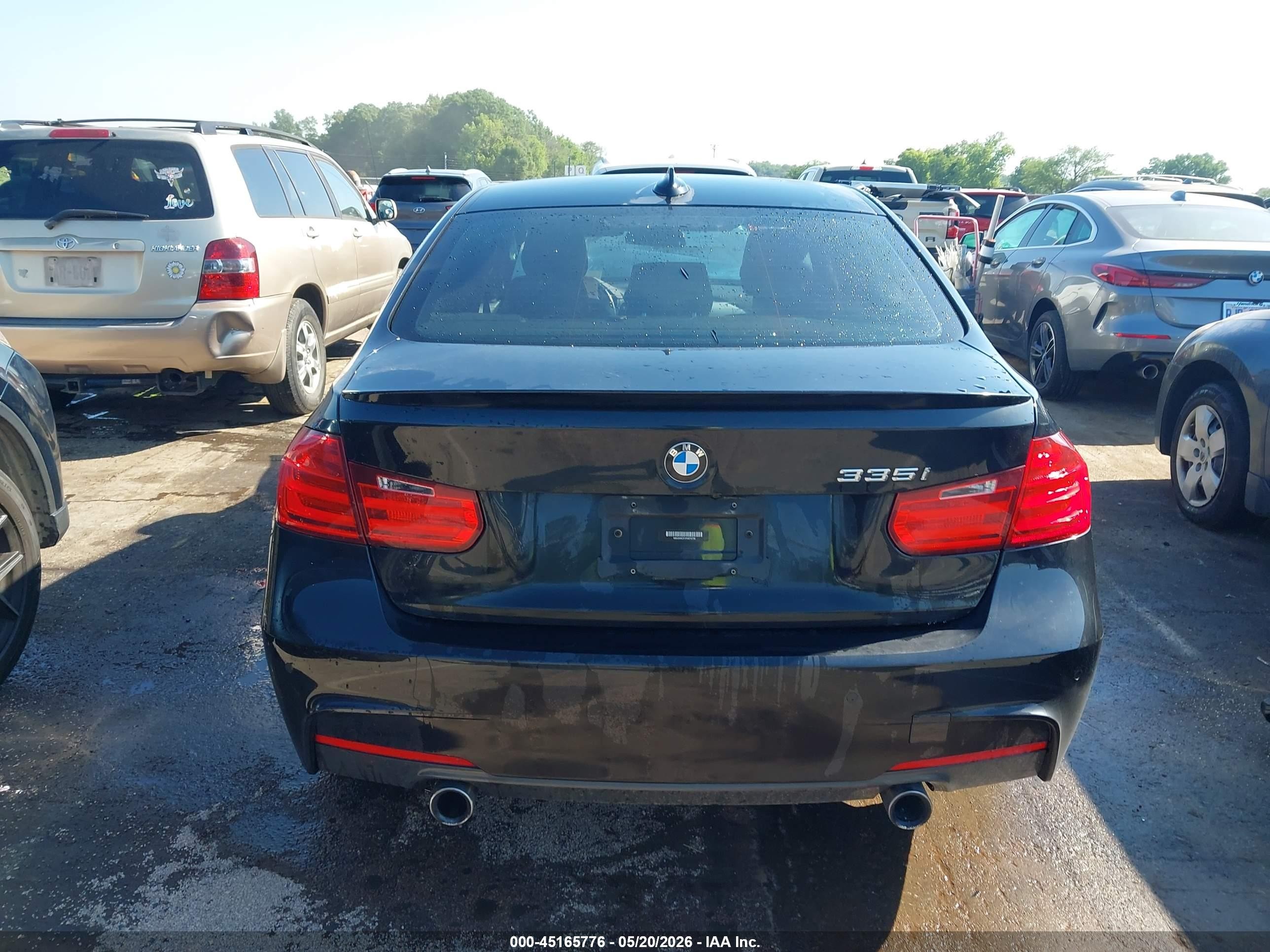 2015 Bmw 335i   Черный vin: WBA3A9C51FKW74738