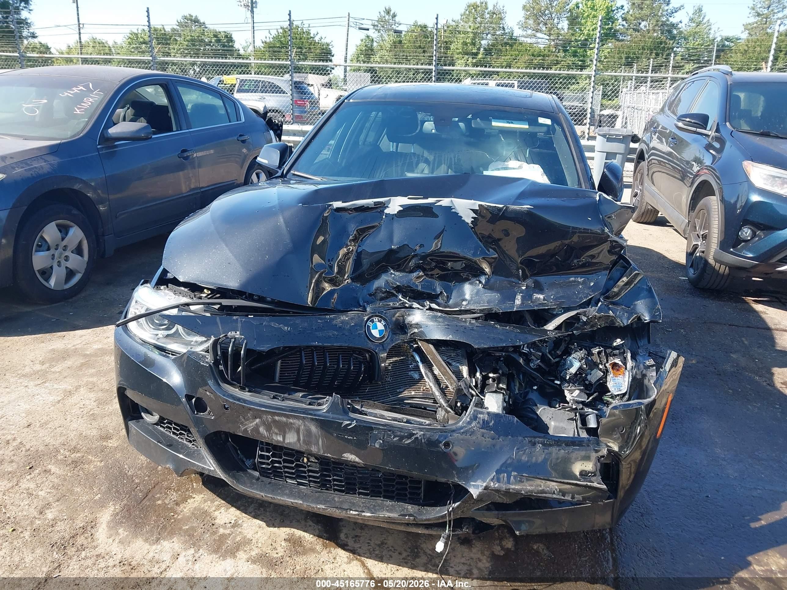 2015 Bmw 335i   Черный vin: WBA3A9C51FKW74738
