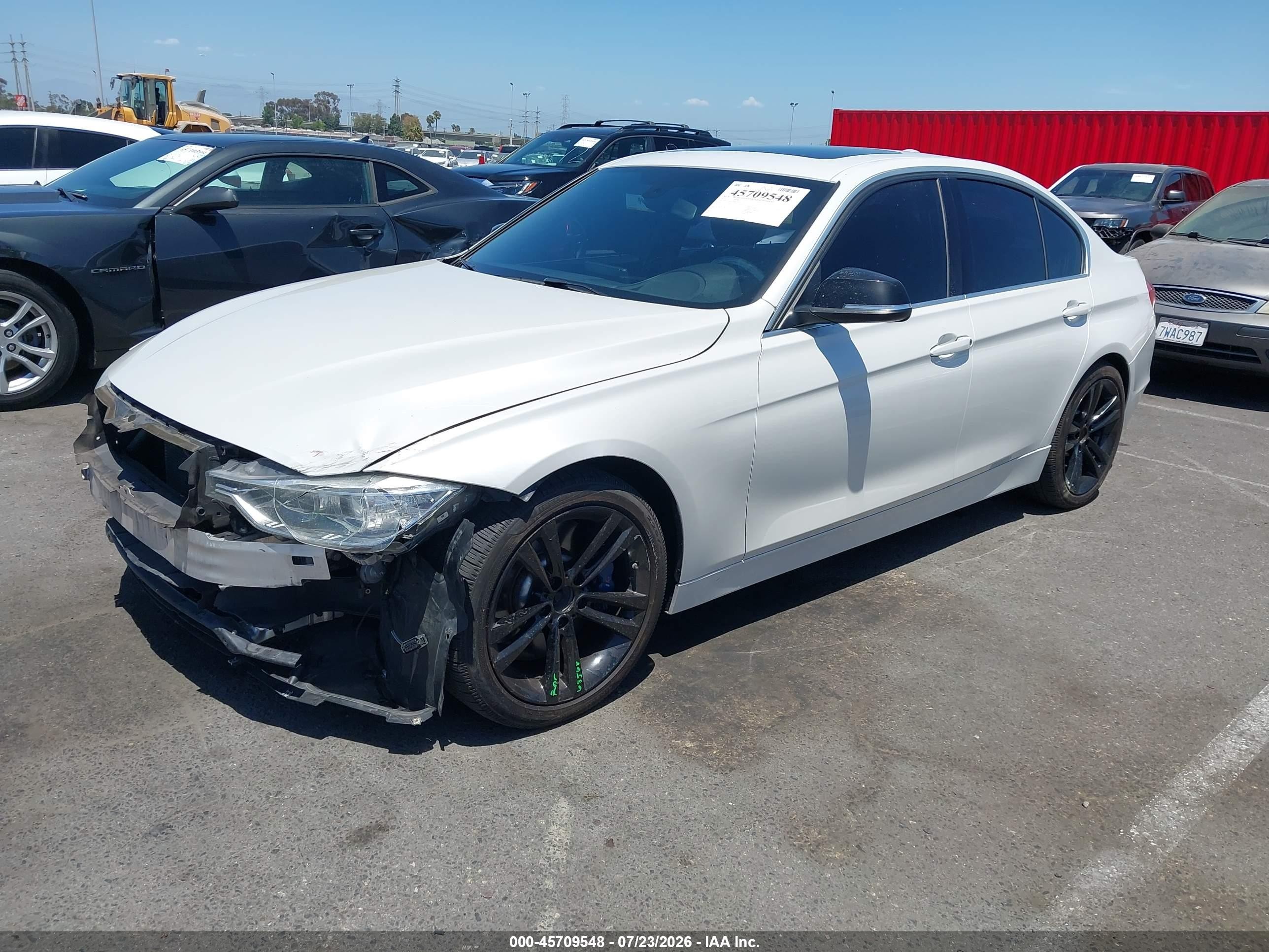 2015 Bmw 335i   Белый vin: WBA3A9C52FKW74909