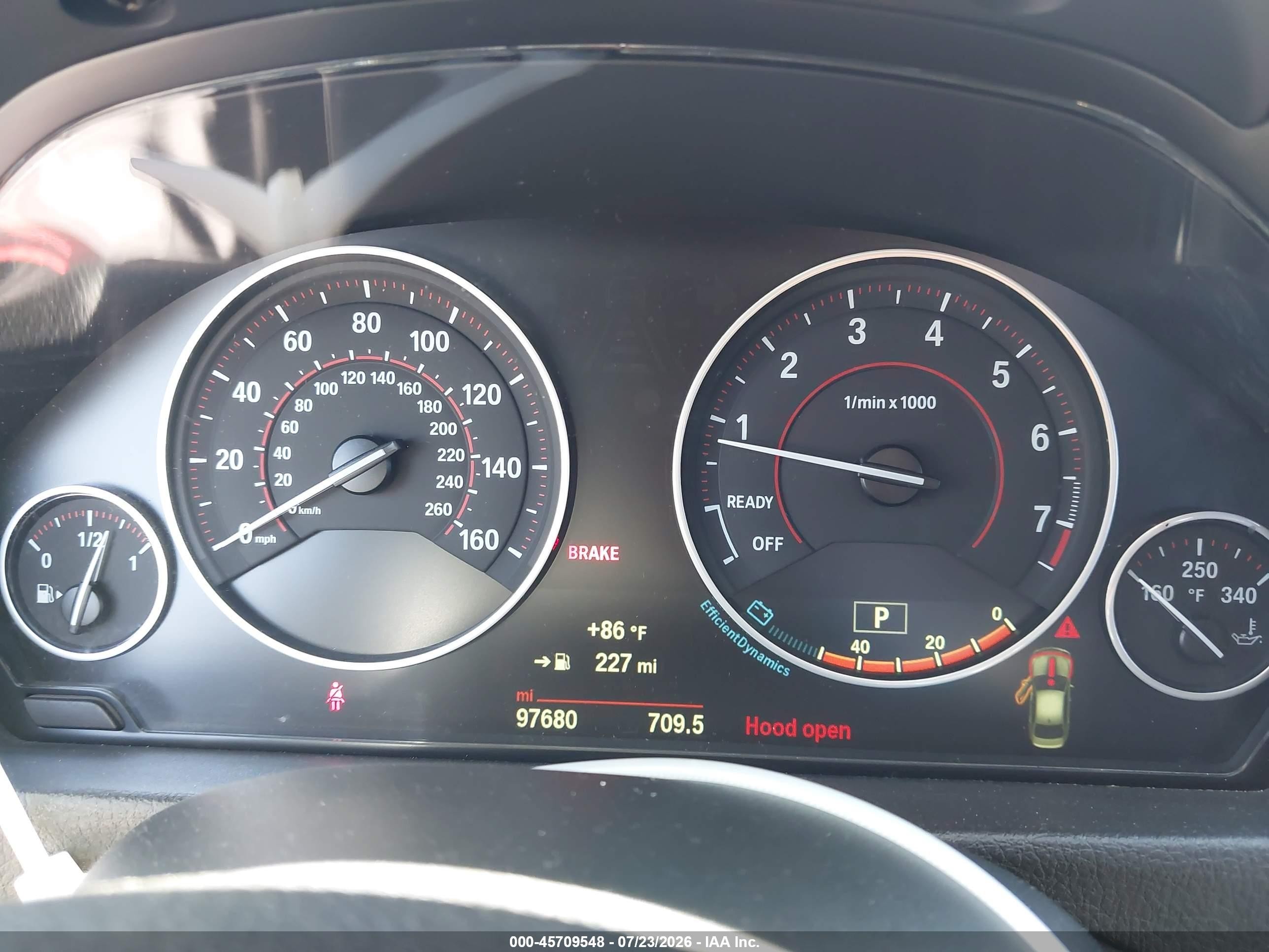 2015 Bmw 335i   Белый vin: WBA3A9C52FKW74909