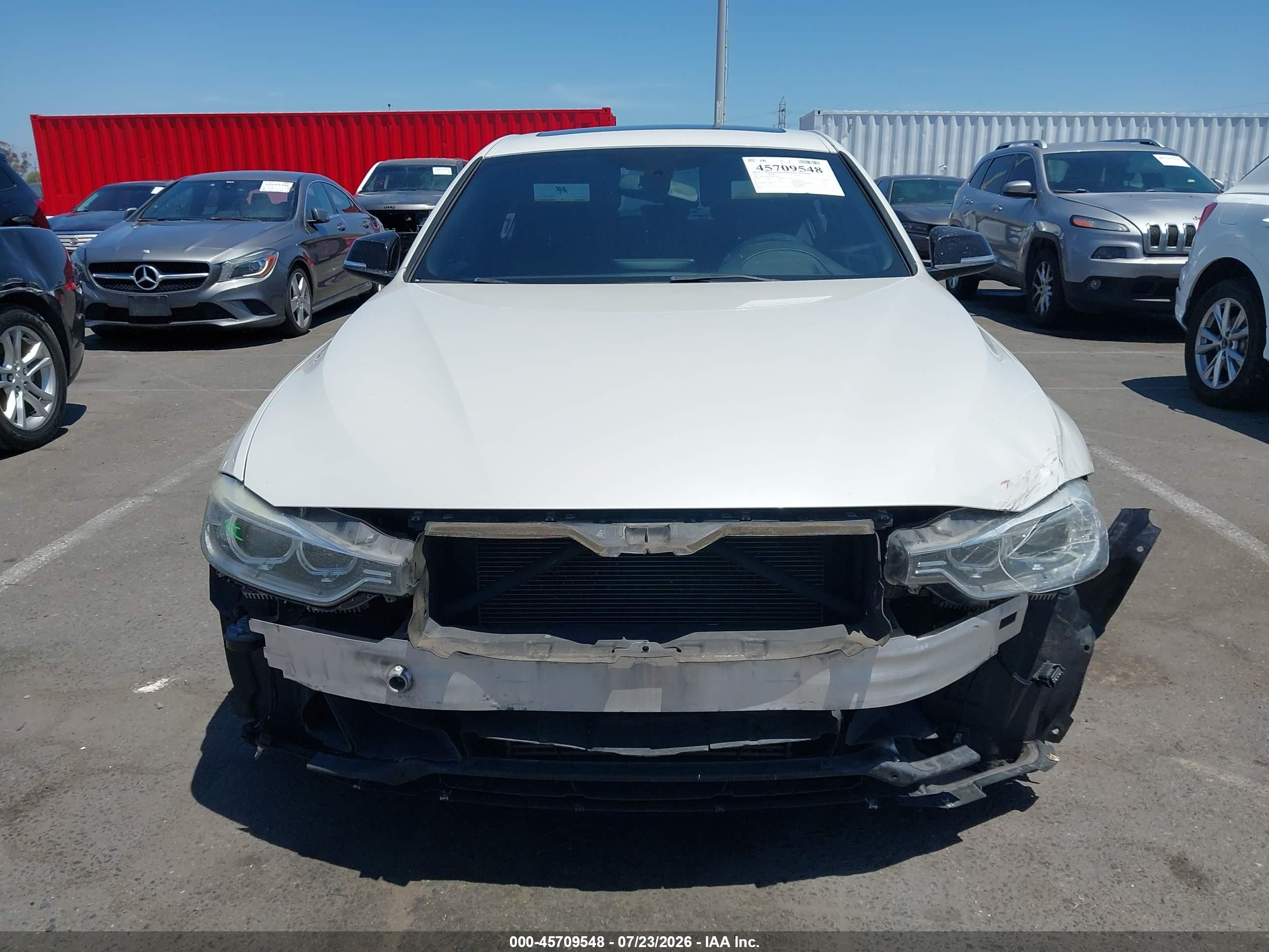 2015 Bmw 335i   Белый vin: WBA3A9C52FKW74909