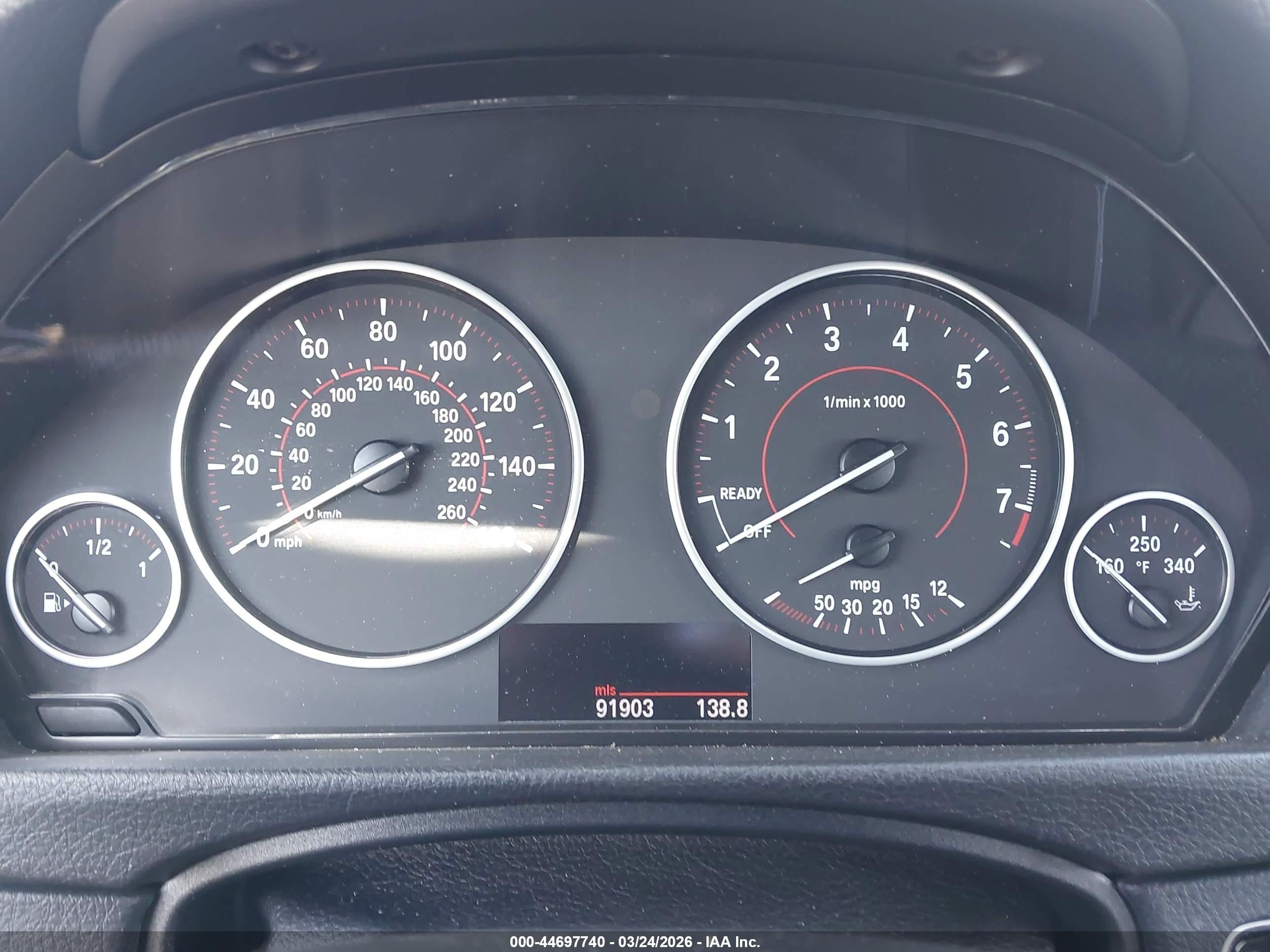 2013 Bmw 335i Silver vin: WBA3A9C54DF476242