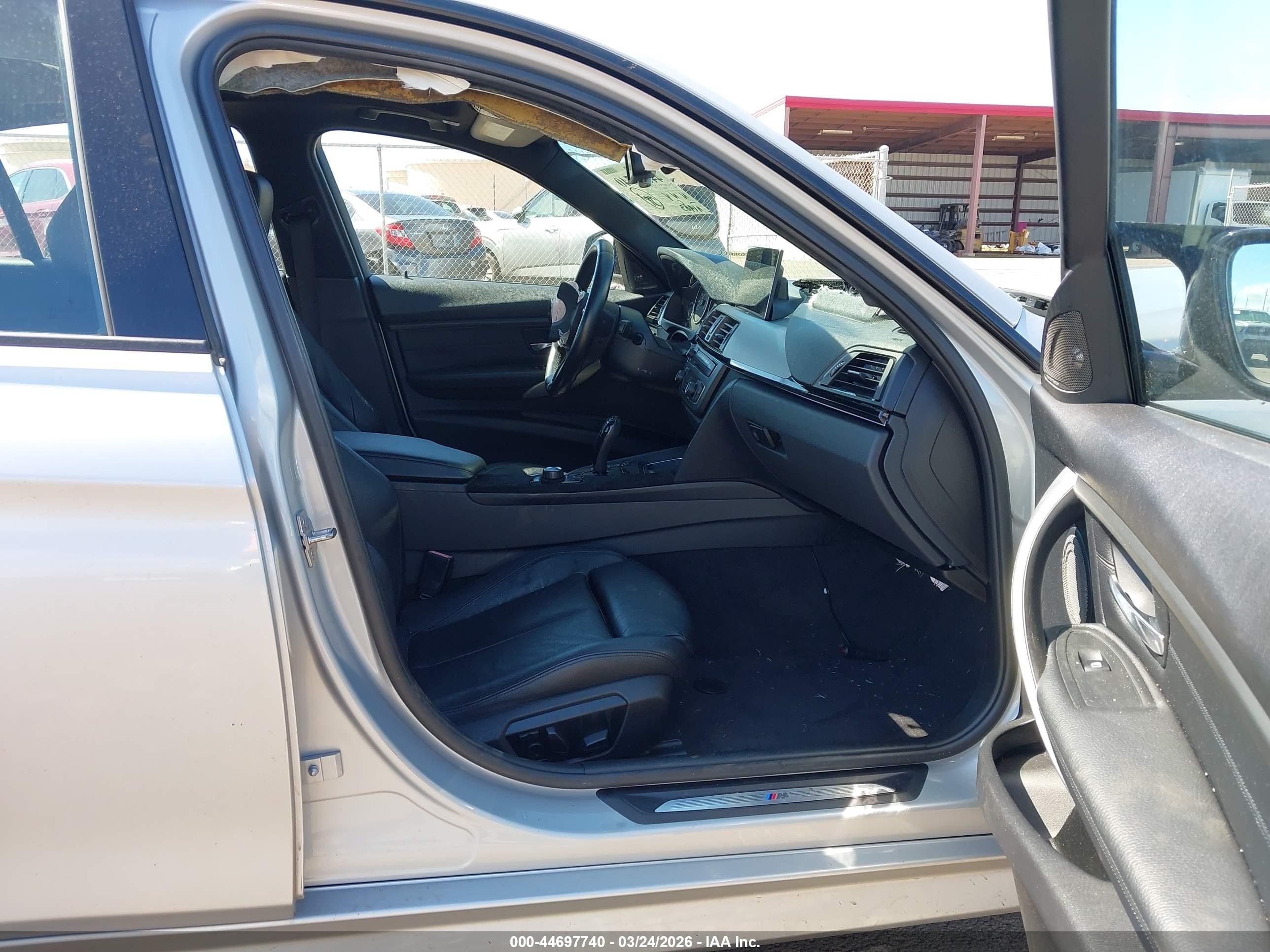 2013 Bmw 335i Silver vin: WBA3A9C54DF476242