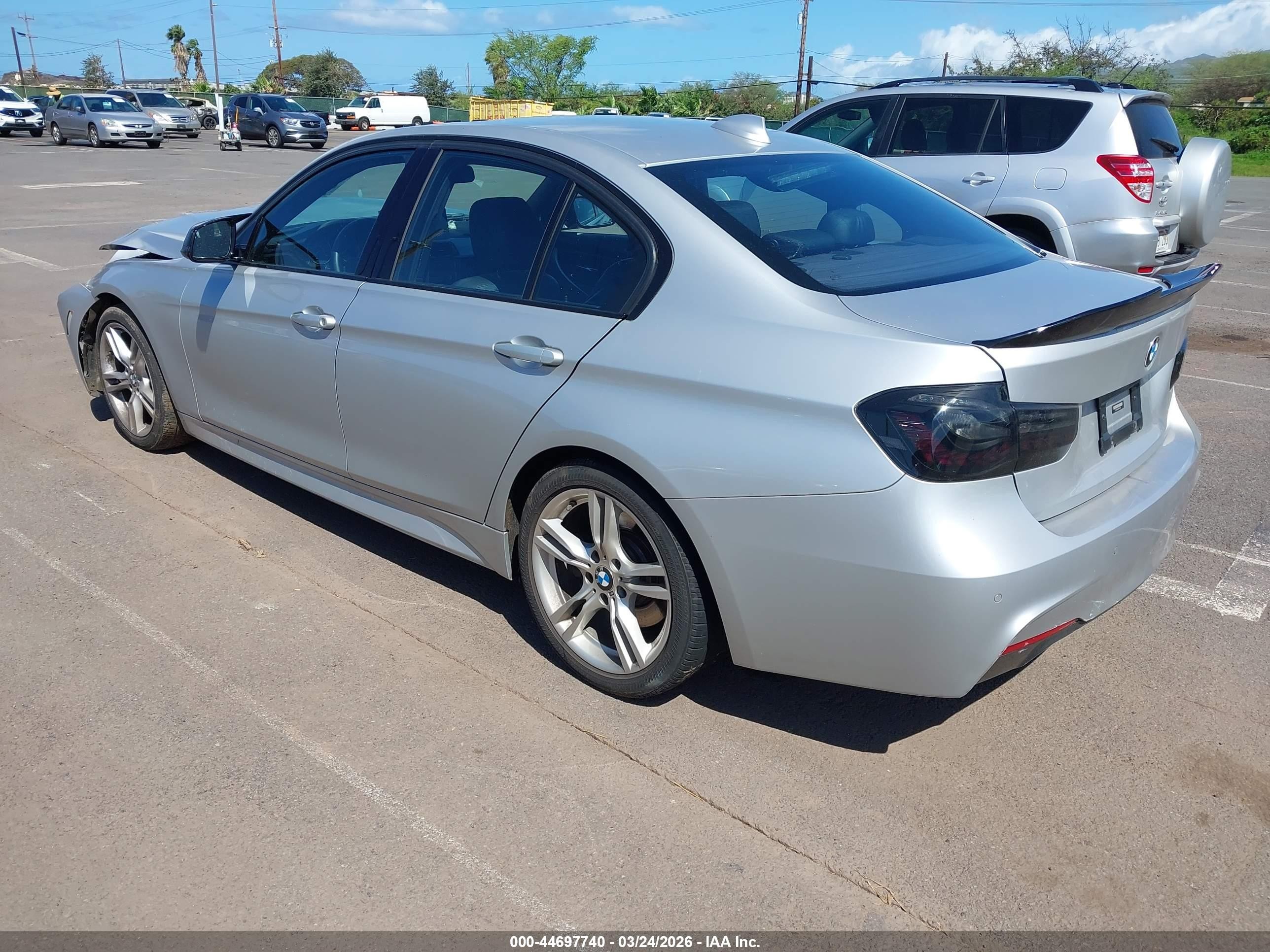 2013 Bmw 335i Silver vin: WBA3A9C54DF476242