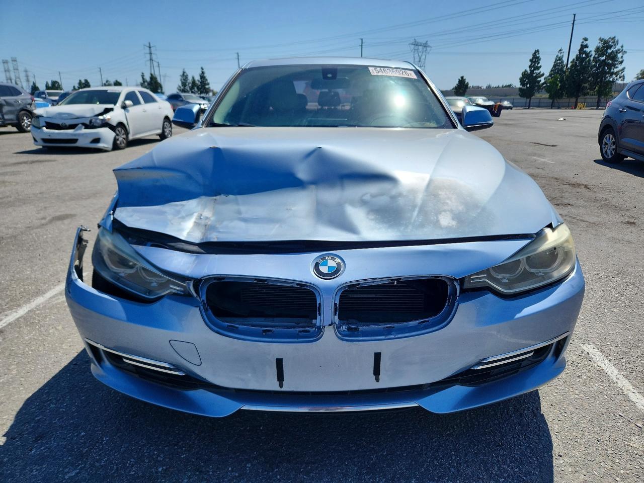 2014 Bmw 335 I Синий vin: WBA3A9C54EF477960