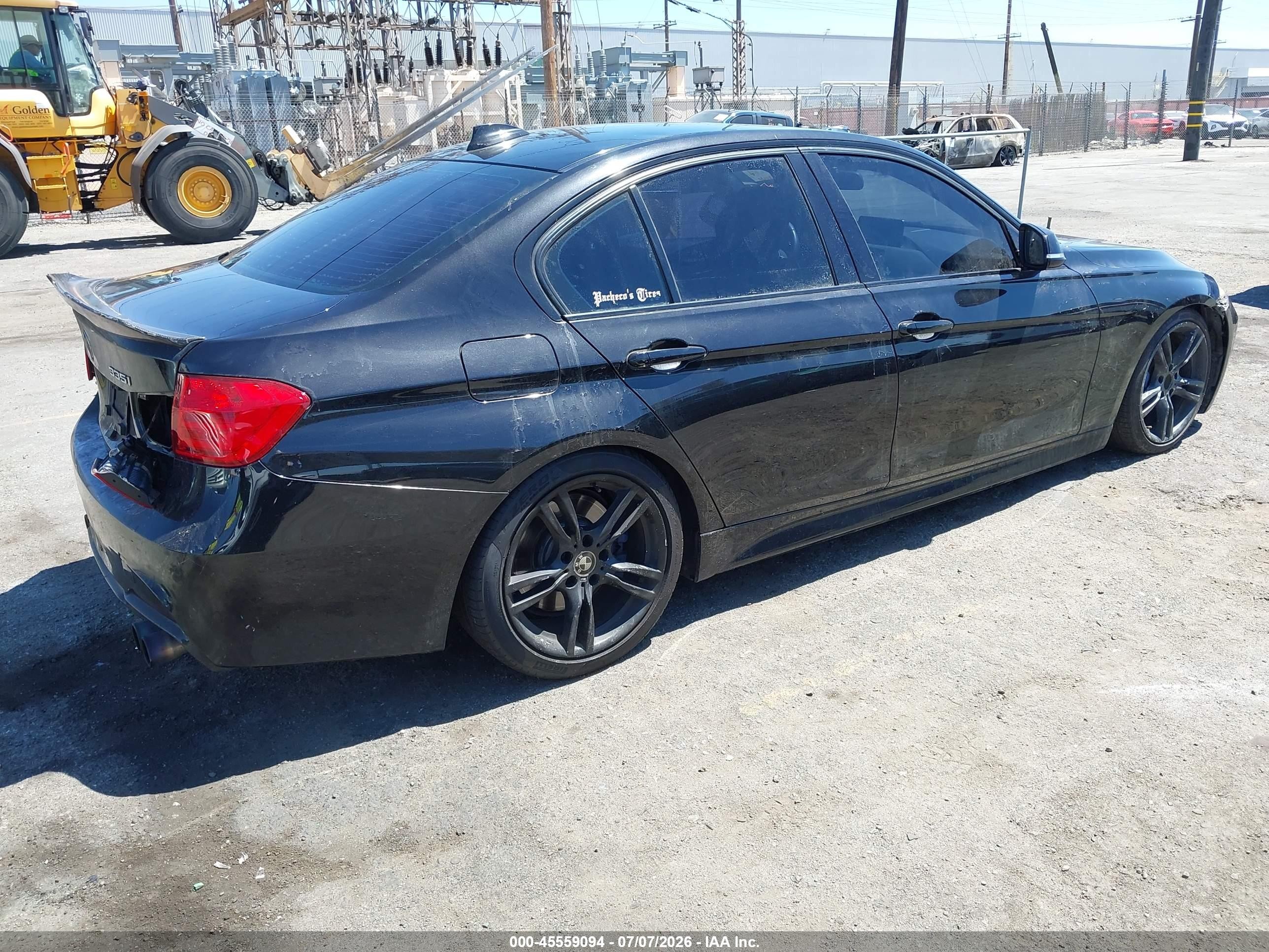 2014 Bmw 335i   Black vin: WBA3A9C55EF477739
