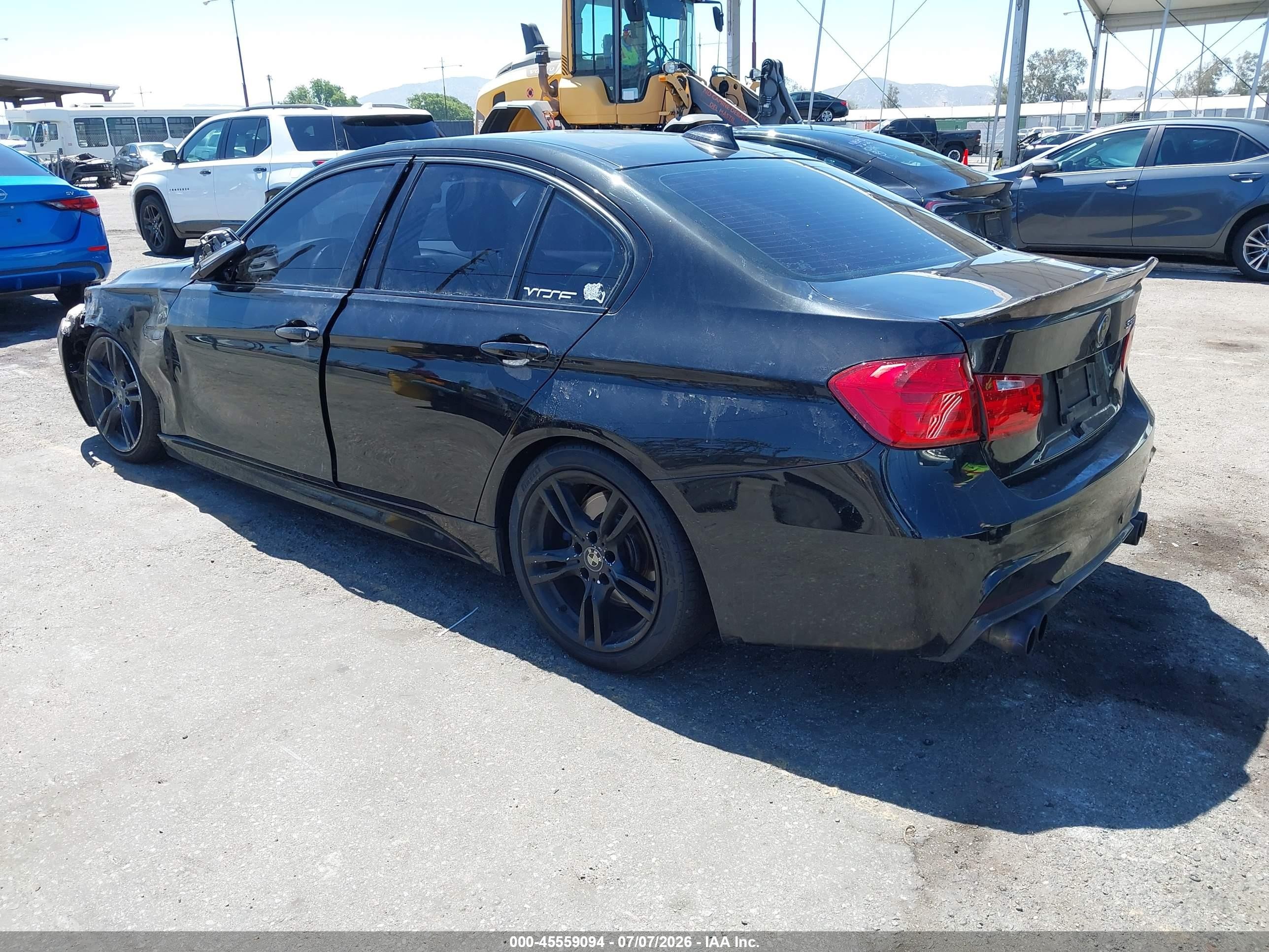 2014 Bmw 335i   Black vin: WBA3A9C55EF477739