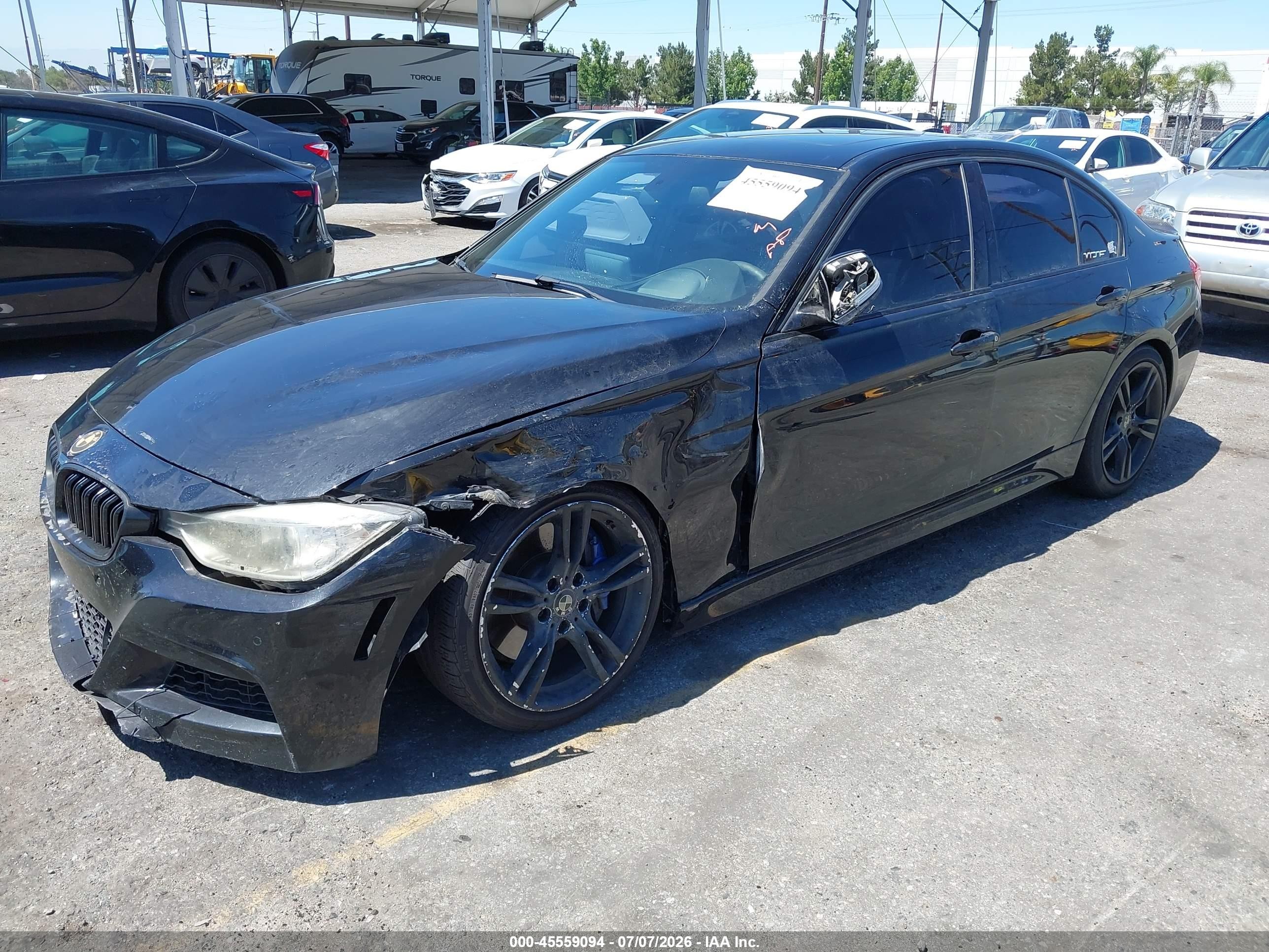 2014 Bmw 335i   Black vin: WBA3A9C55EF477739