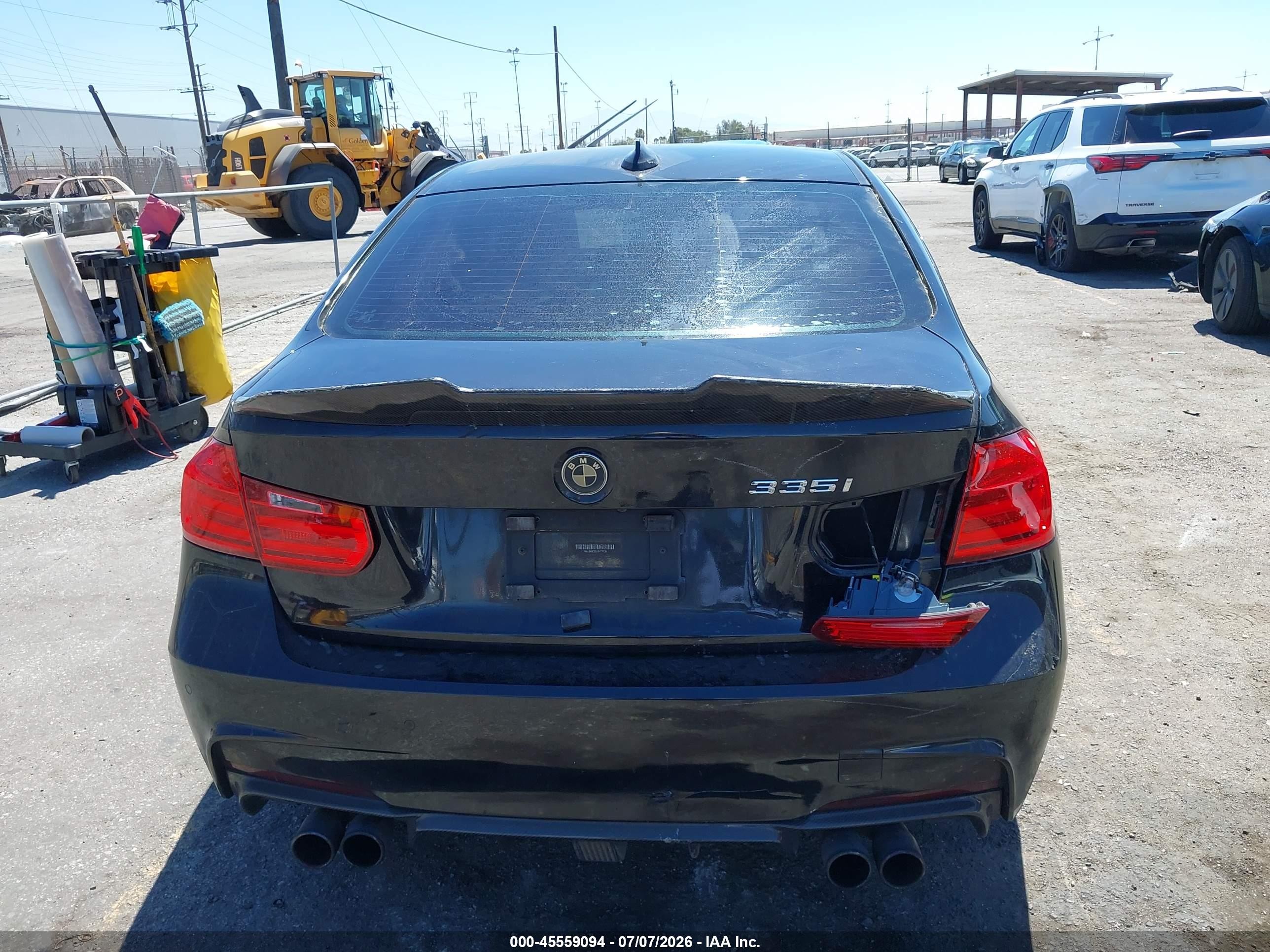 2014 Bmw 335i   Black vin: WBA3A9C55EF477739