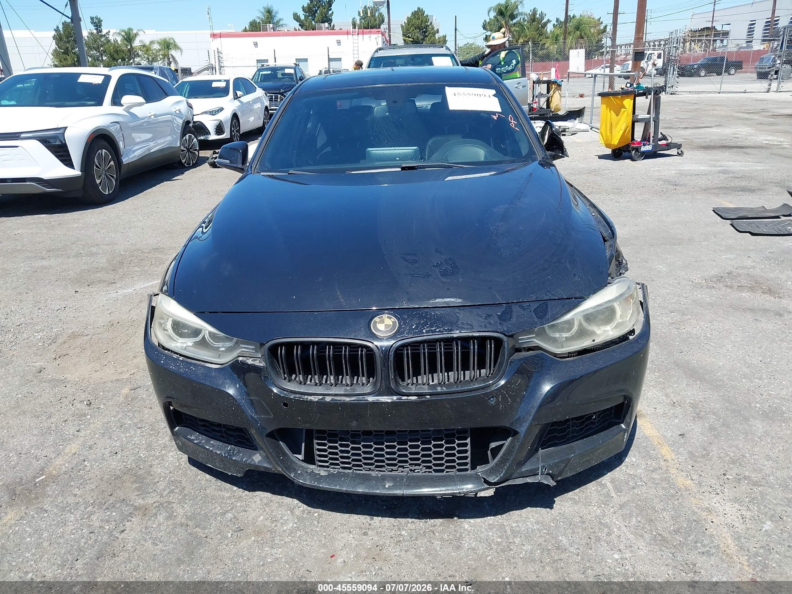 2014 Bmw 335i   Black vin: WBA3A9C55EF477739