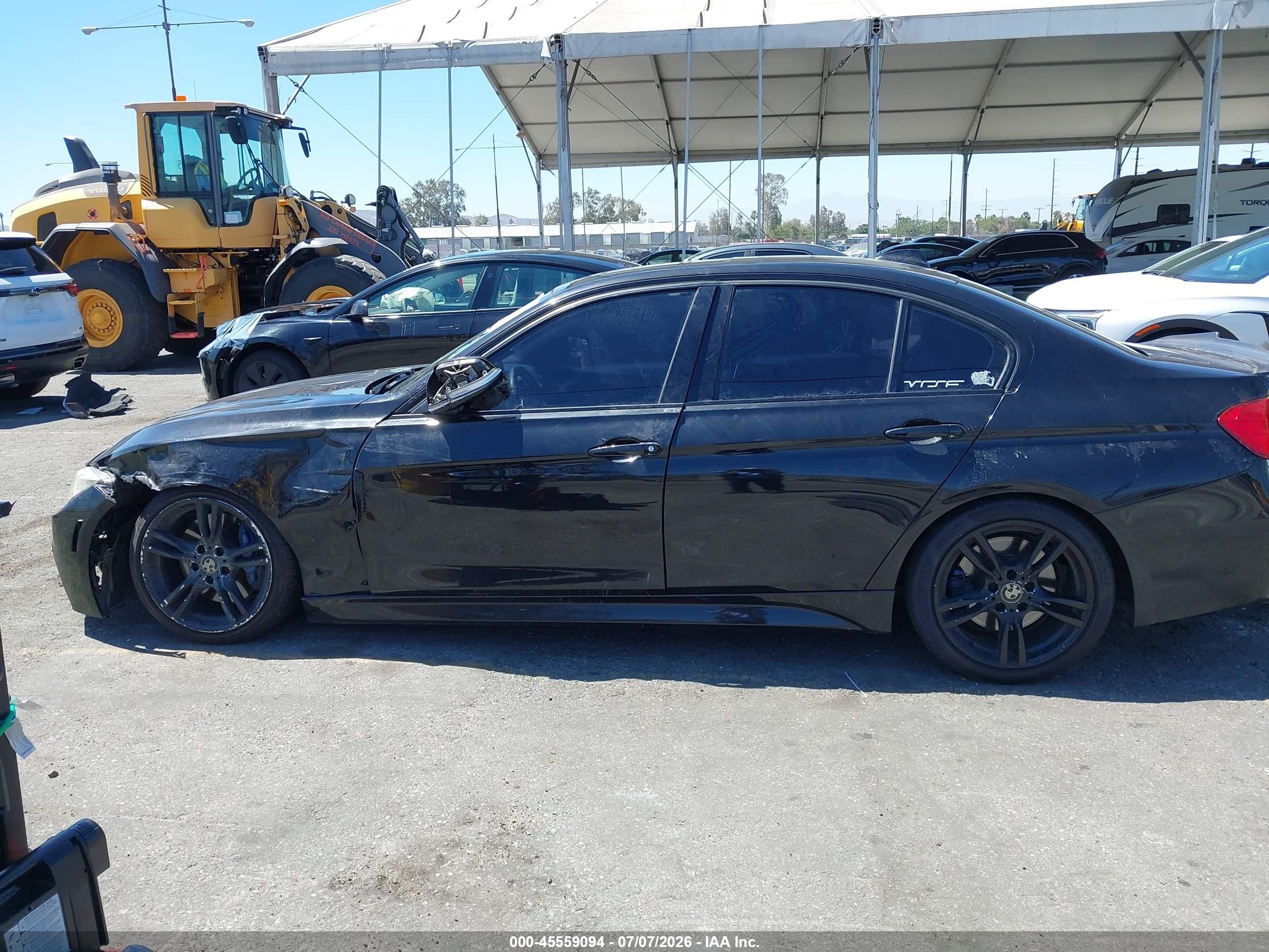 2014 Bmw 335i   Black vin: WBA3A9C55EF477739