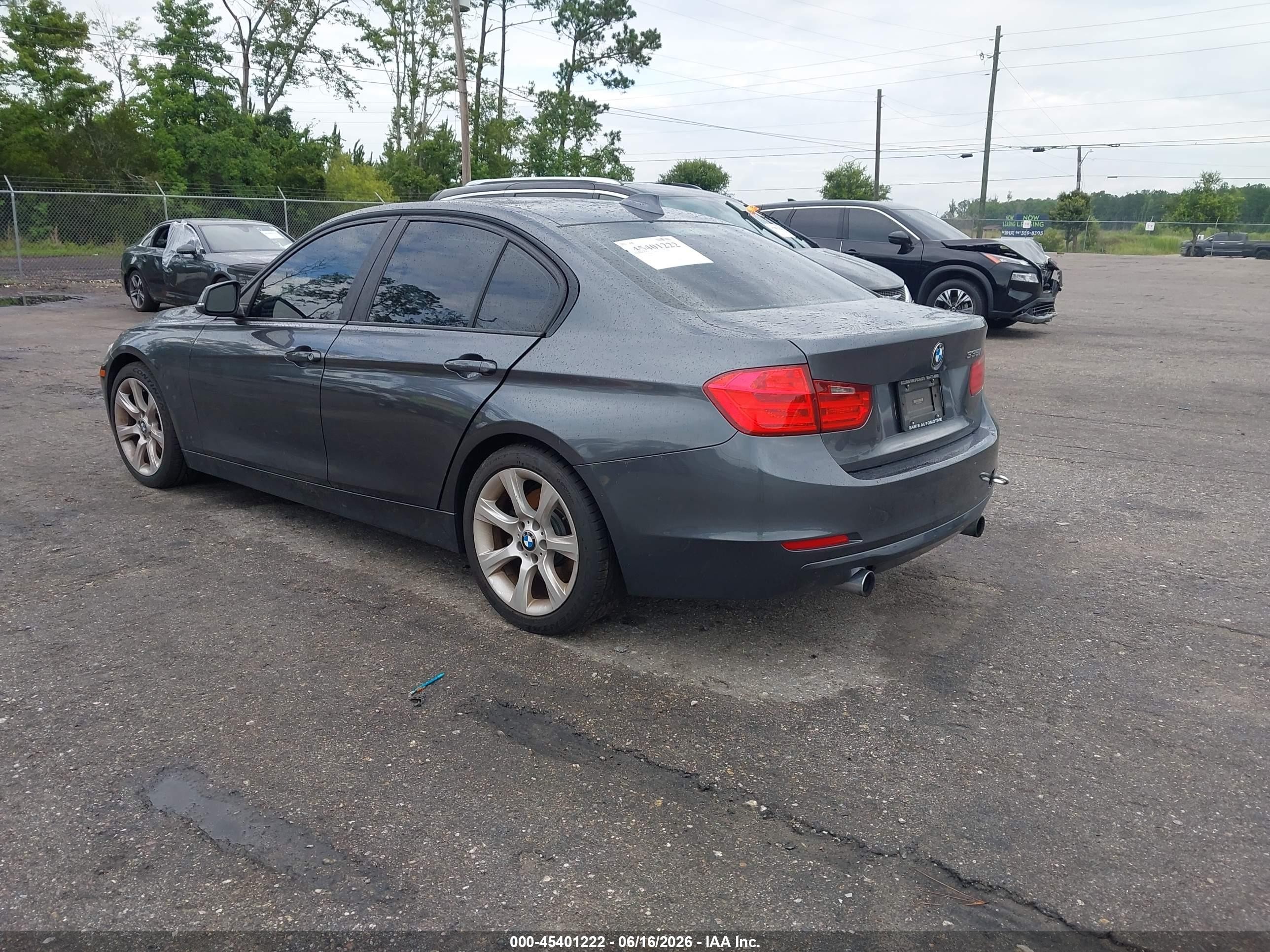 2013 Bmw 335i   Gray vin: WBA3A9C58DF475286