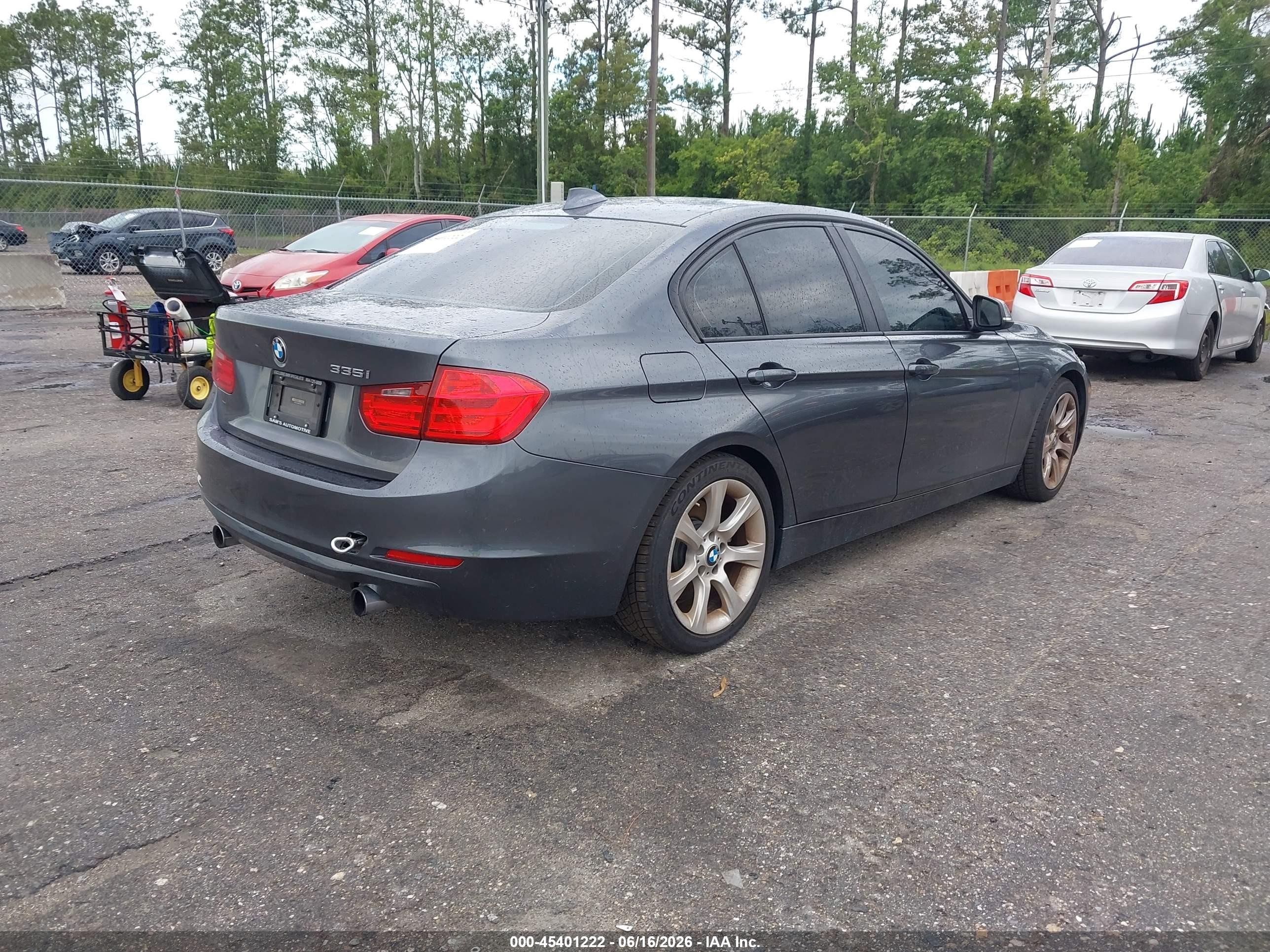 2013 Bmw 335i   Gray vin: WBA3A9C58DF475286