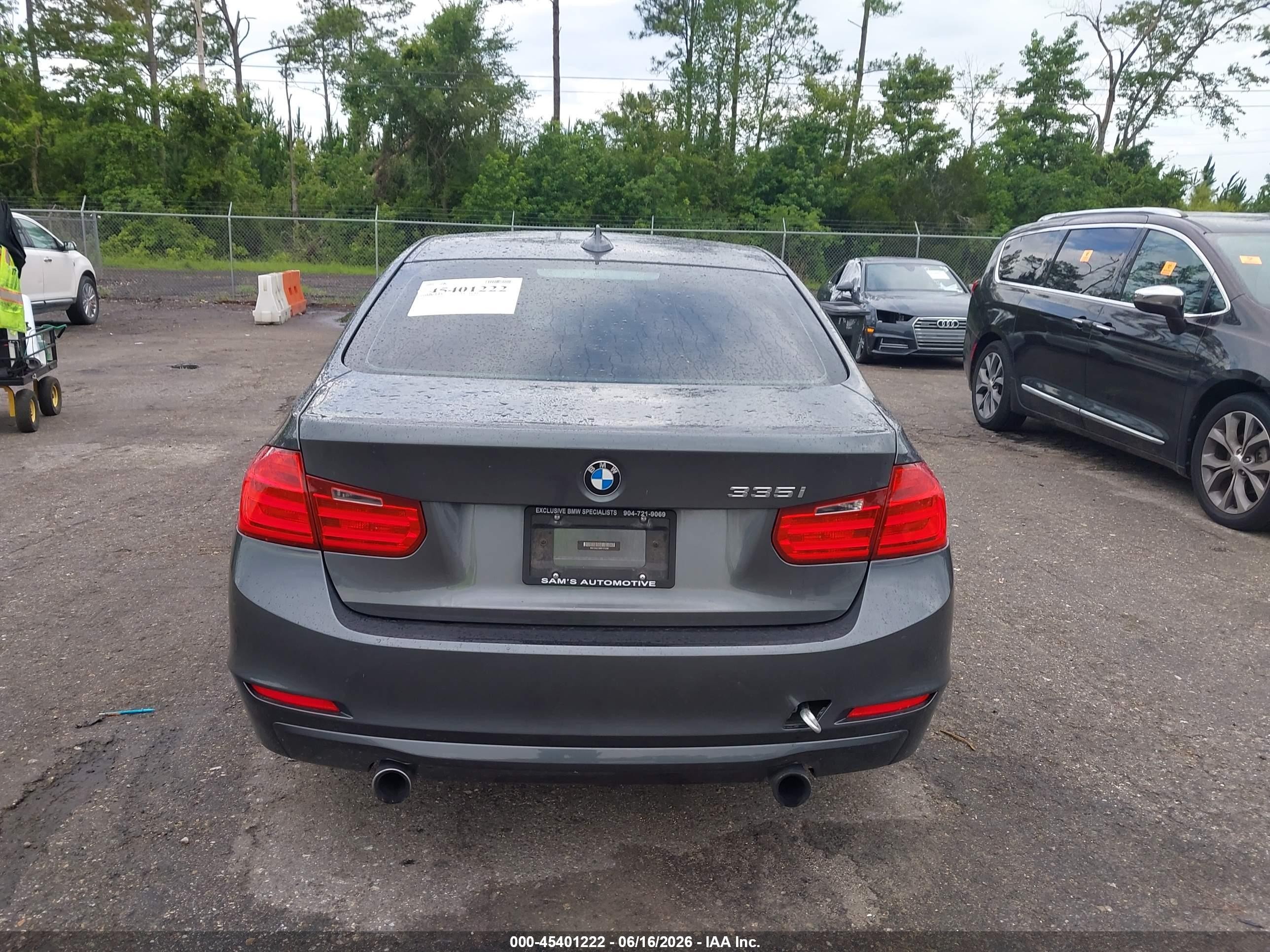 2013 Bmw 335i   Gray vin: WBA3A9C58DF475286