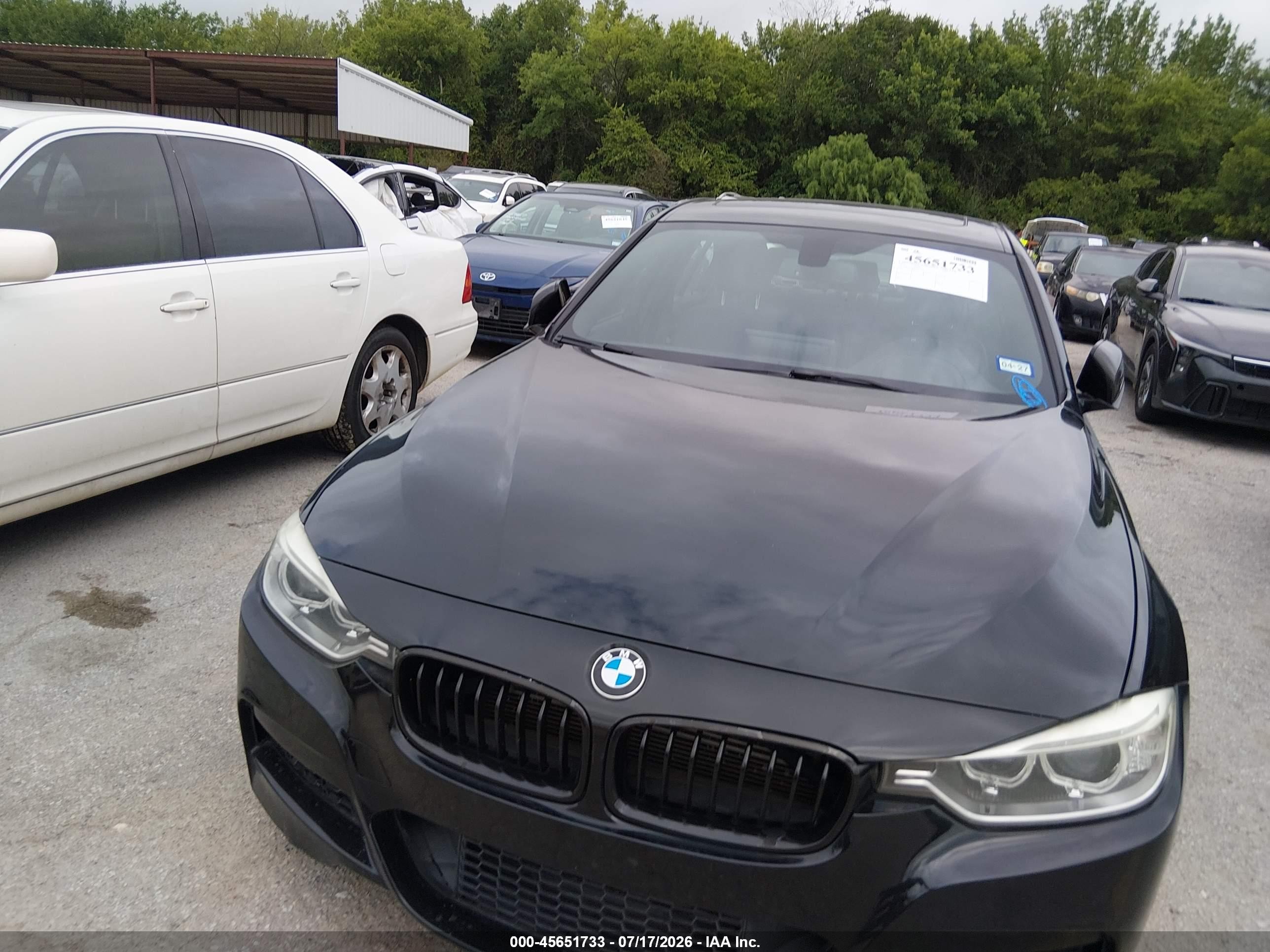 2013 Bmw 335i   Черный vin: WBA3A9C59DF477144