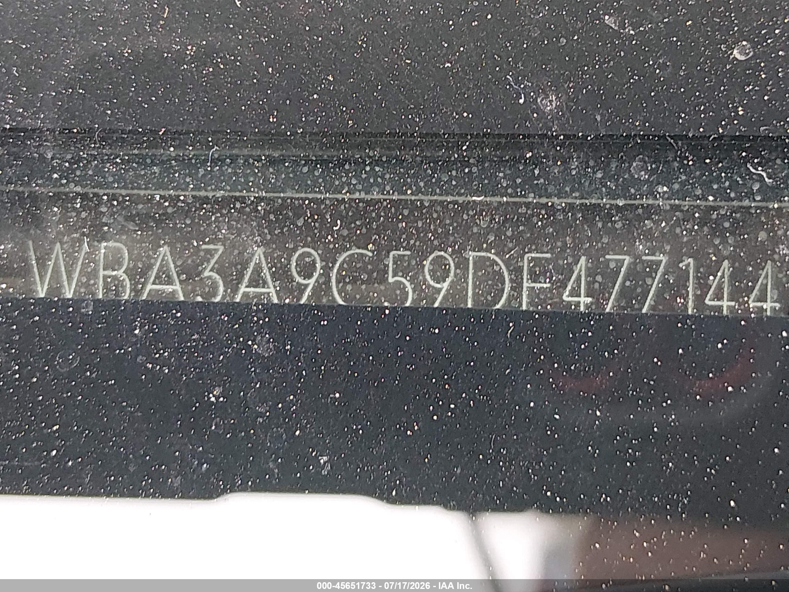 2013 Bmw 335i   Черный vin: WBA3A9C59DF477144