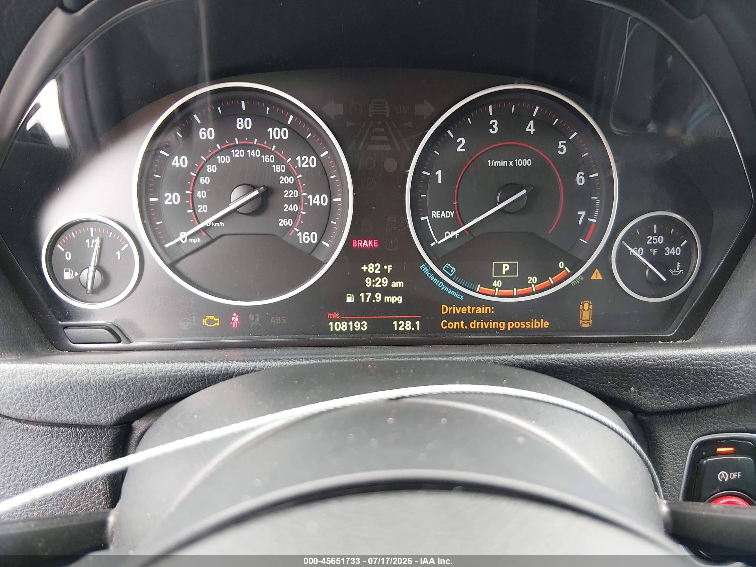 2013 Bmw 335i   Черный vin: WBA3A9C59DF477144