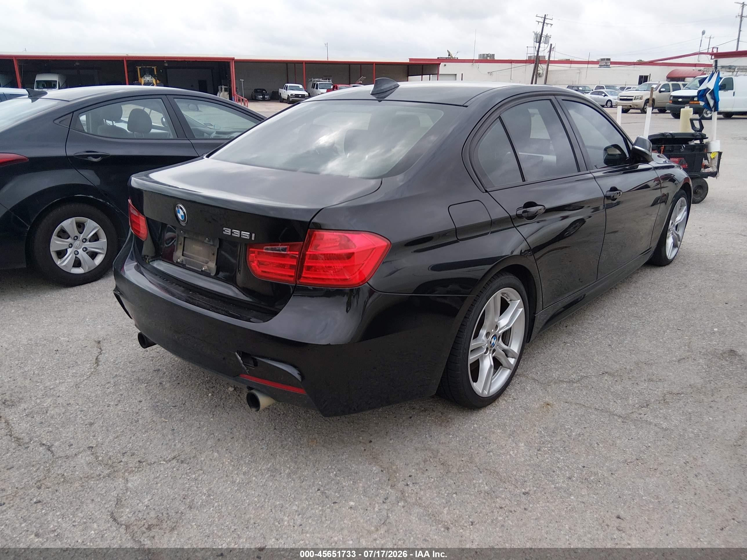 2013 Bmw 335i   Черный vin: WBA3A9C59DF477144