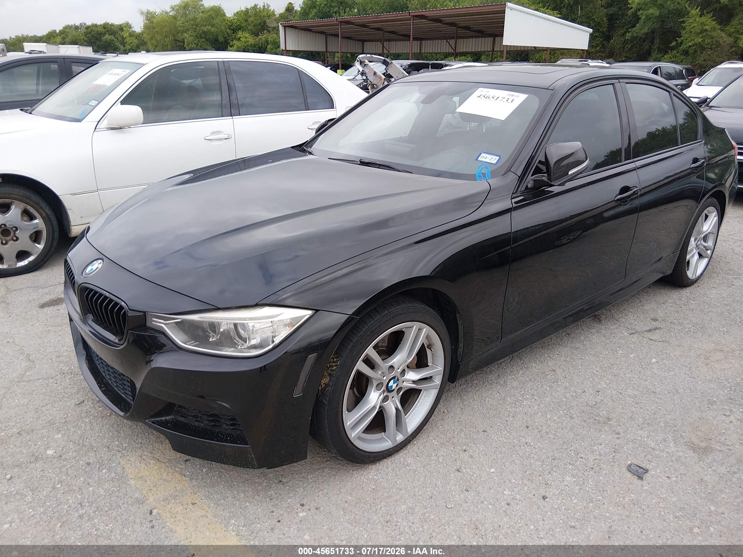 2013 Bmw 335i   Черный vin: WBA3A9C59DF477144