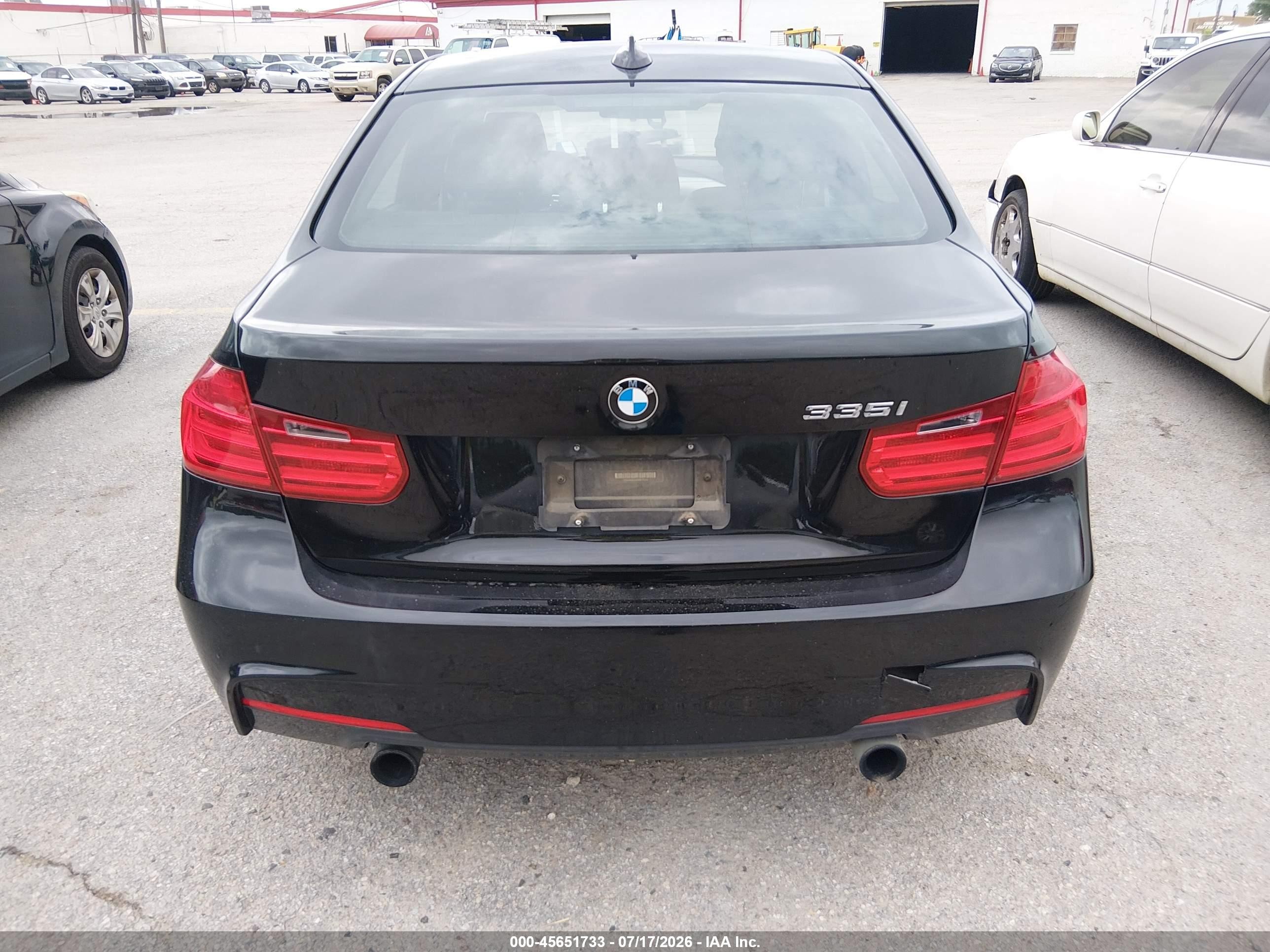 2013 Bmw 335i   Черный vin: WBA3A9C59DF477144
