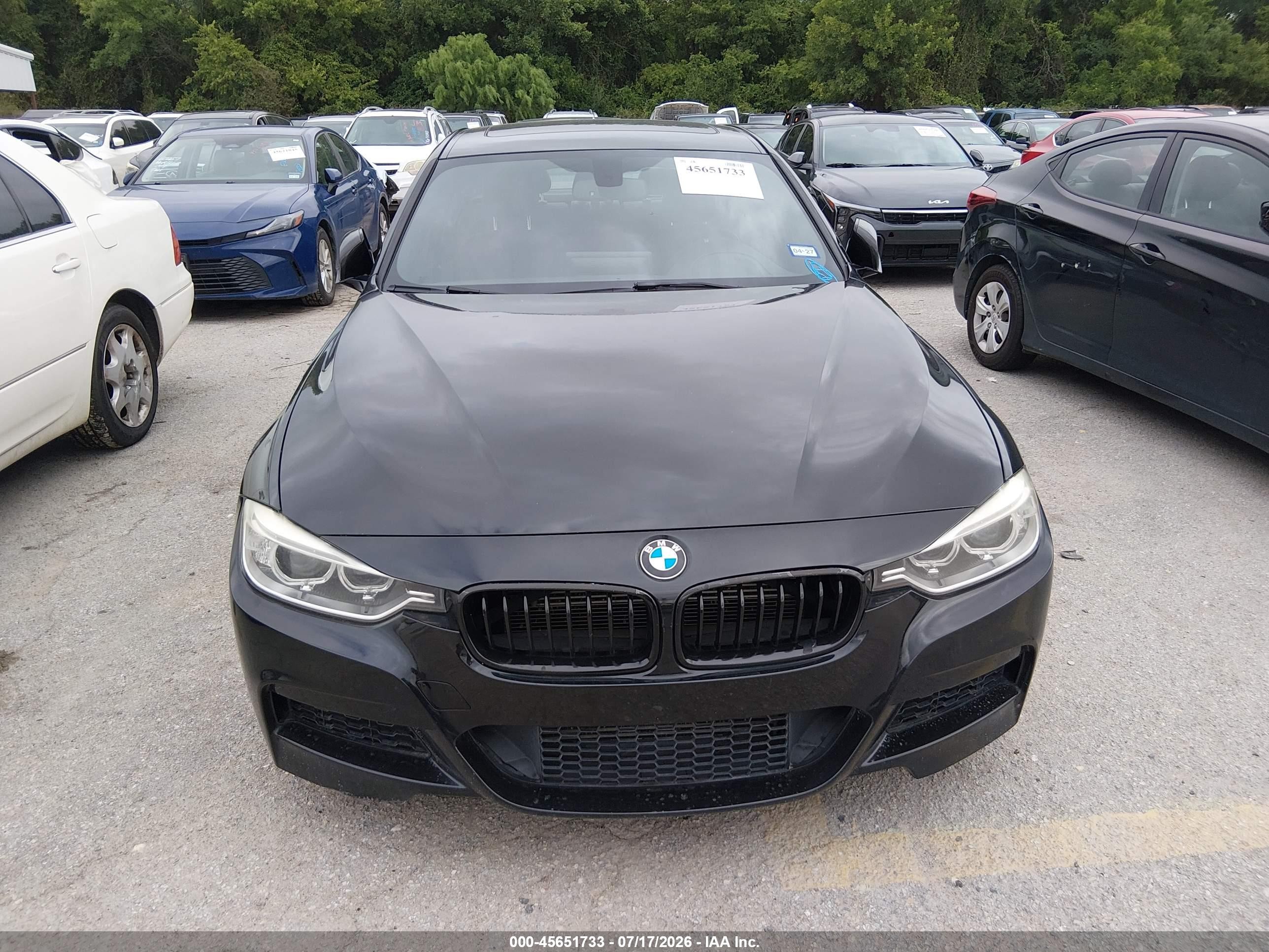 2013 Bmw 335i   Черный vin: WBA3A9C59DF477144