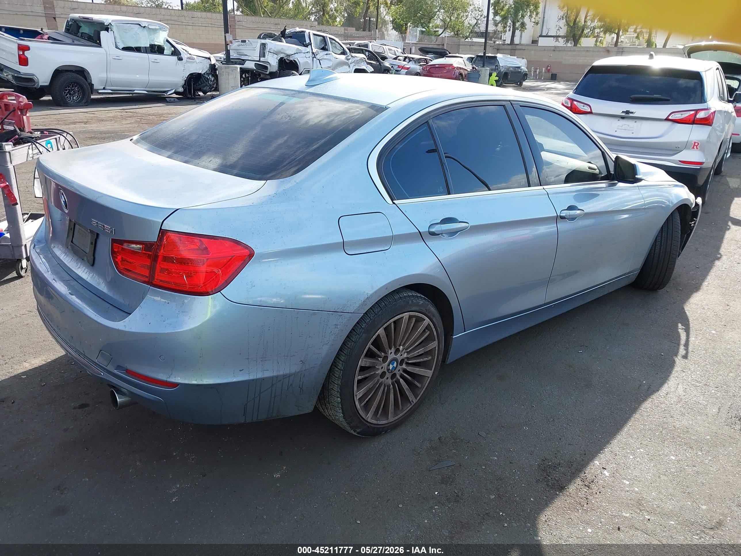 2014 Bmw 335i   Blue vin: WBA3A9C59EF479283