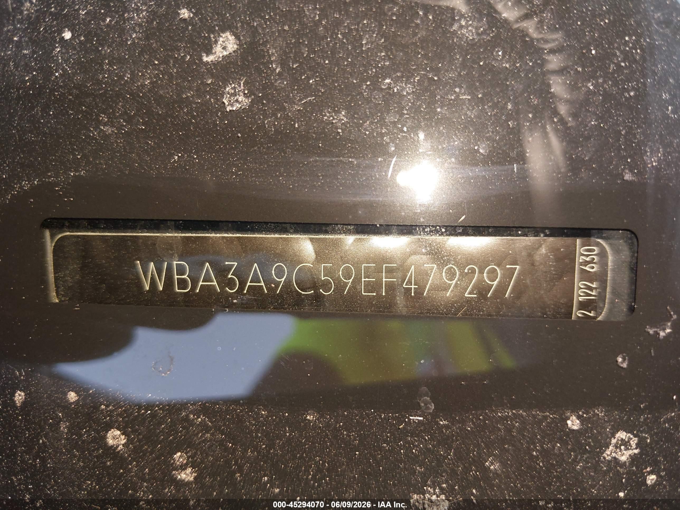 2014 Bmw 335i   Черный vin: WBA3A9C59EF479297