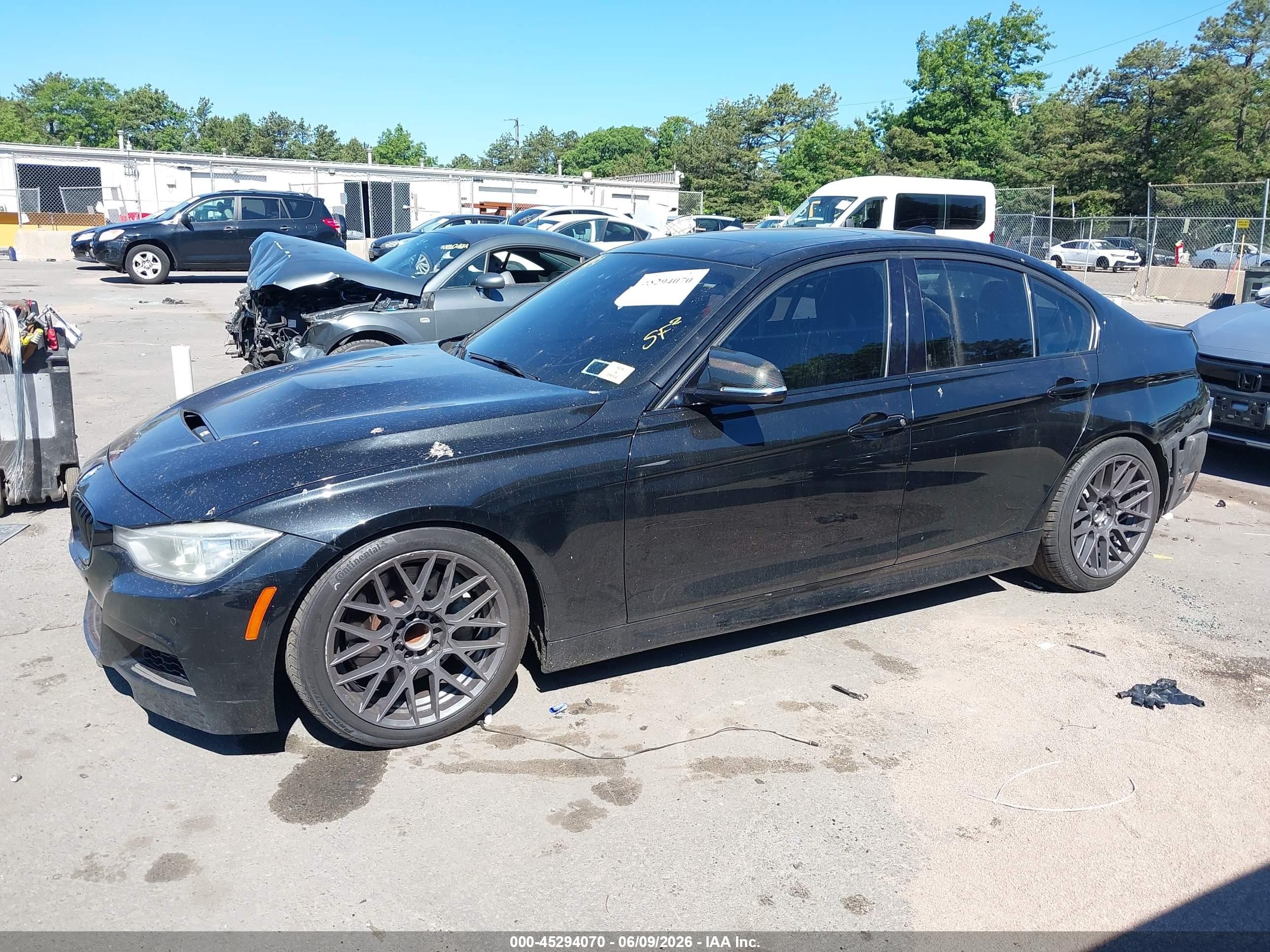 2014 Bmw 335i   Черный vin: WBA3A9C59EF479297