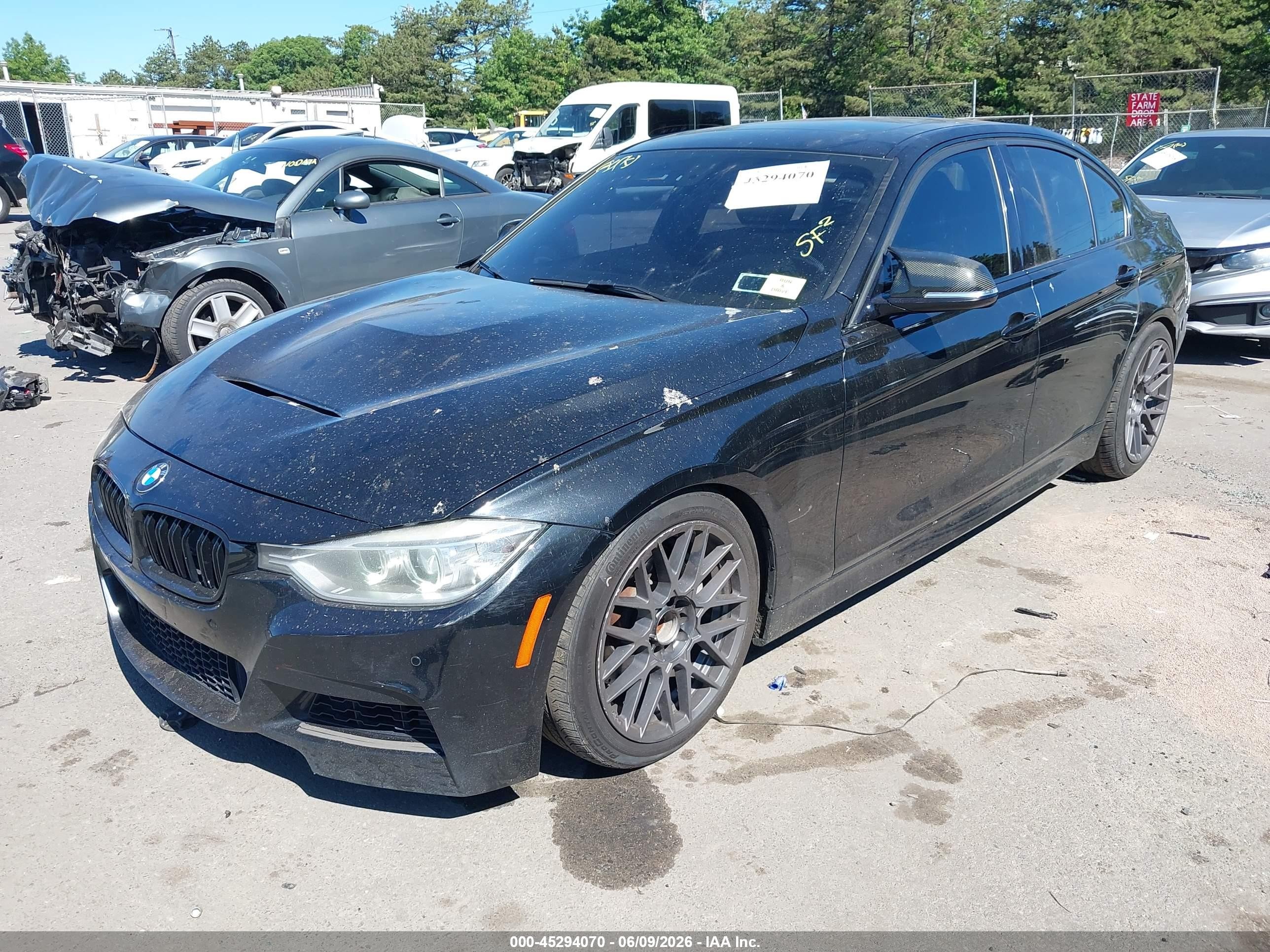 2014 Bmw 335i   Черный vin: WBA3A9C59EF479297