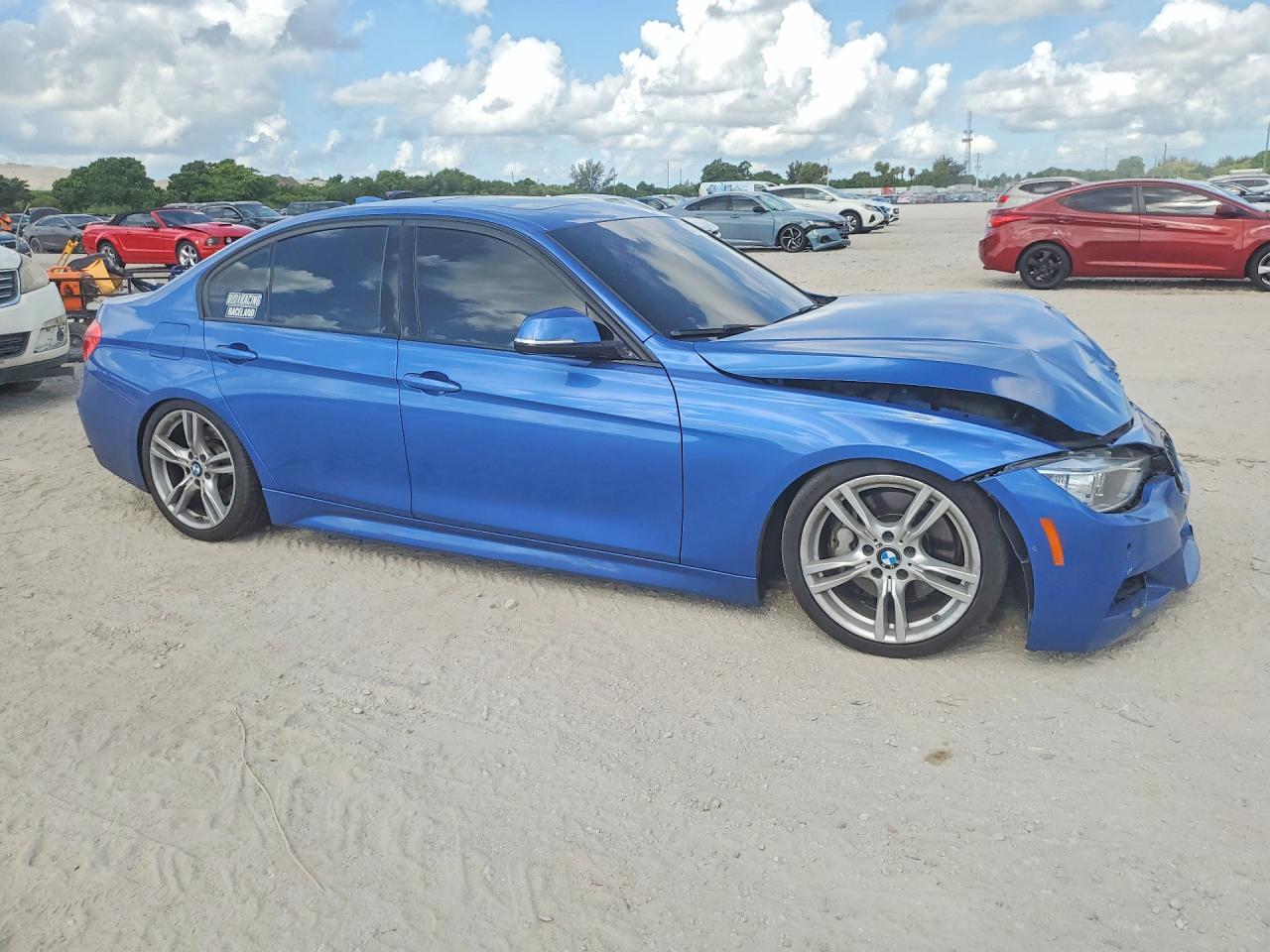 2013 Bmw 335 I Blue vin: WBA3A9C5XDF477489