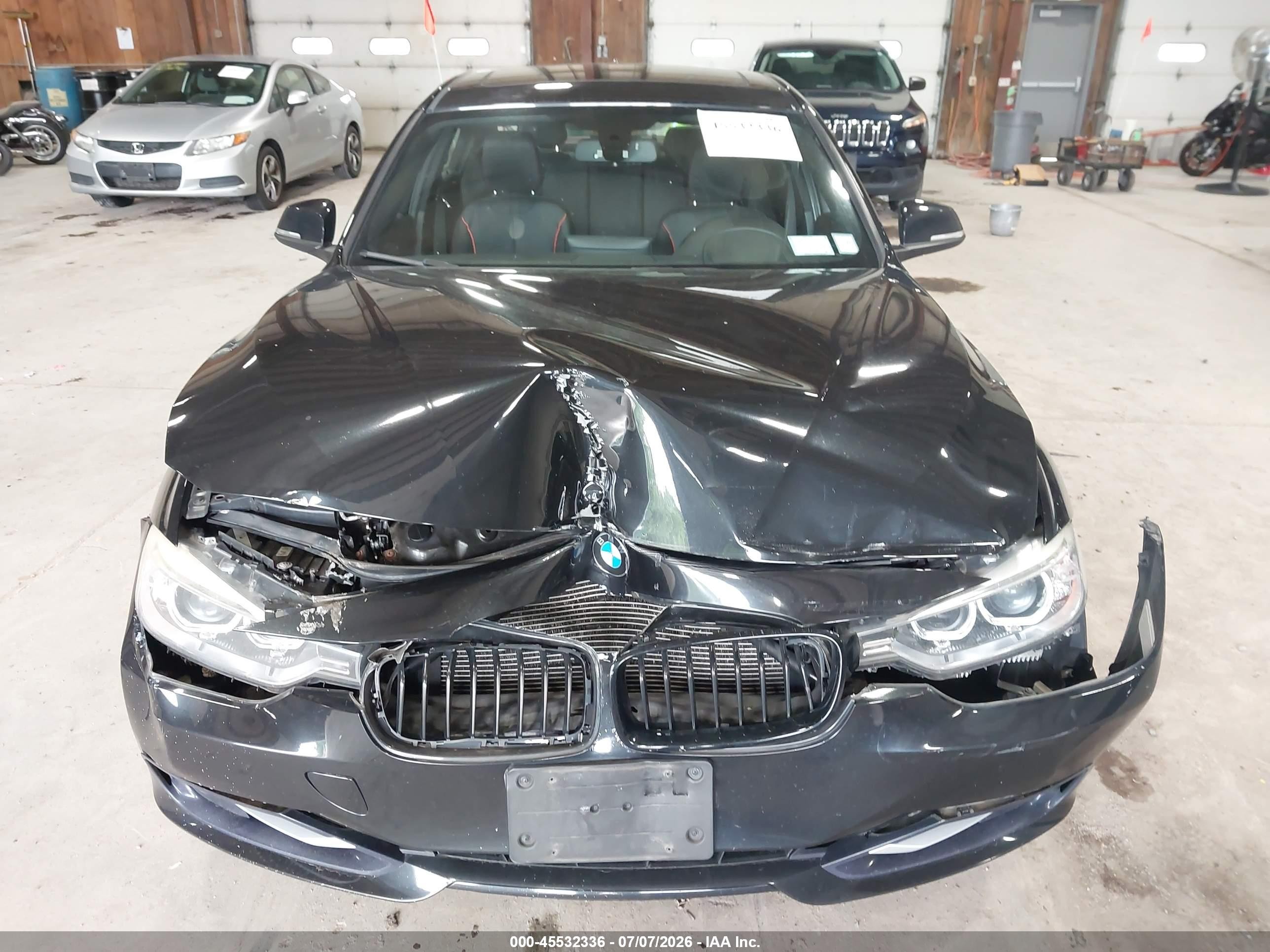 2014 Bmw 335i Black vin: WBA3A9C5XEF478918