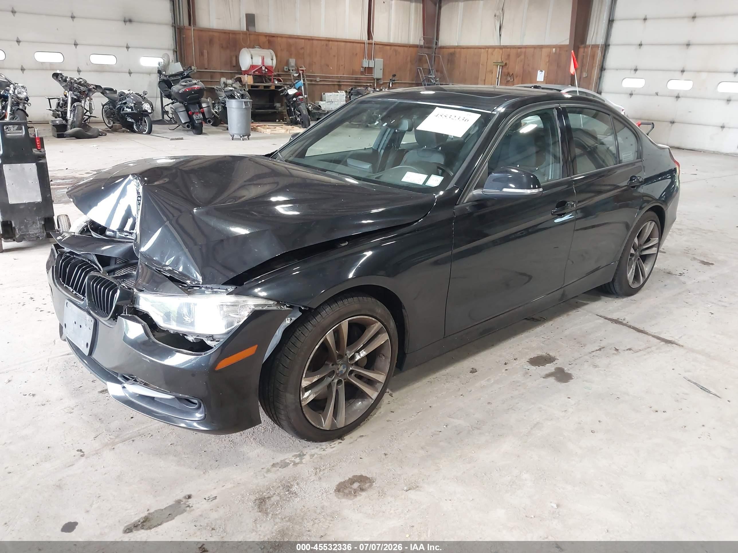 2014 Bmw 335i Black vin: WBA3A9C5XEF478918