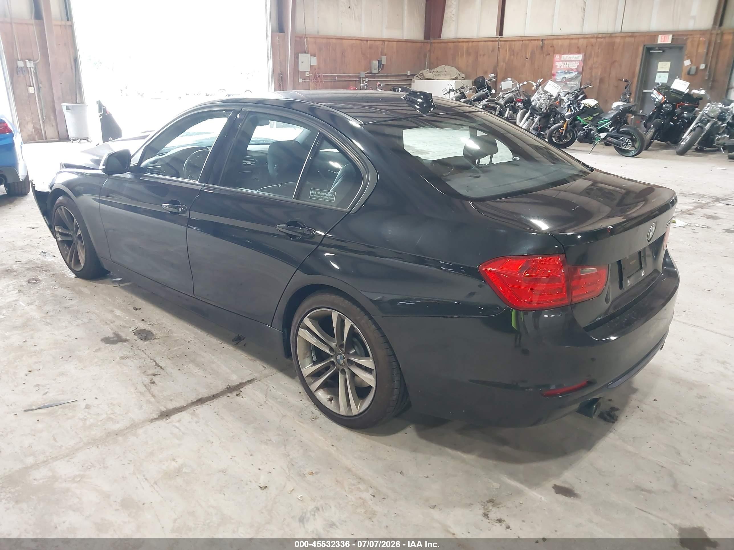 2014 Bmw 335i Black vin: WBA3A9C5XEF478918