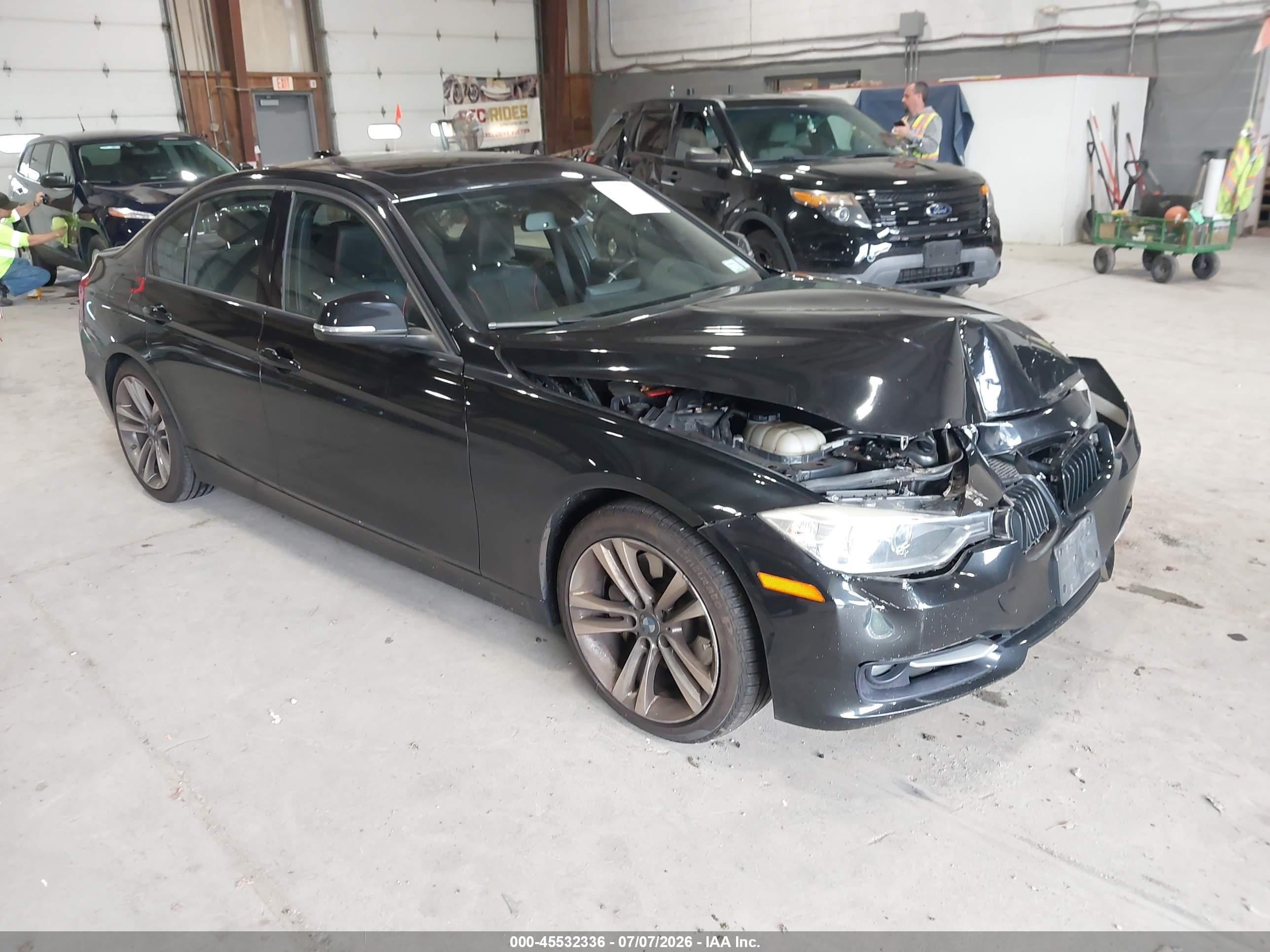 2014 Bmw 335i Black vin: WBA3A9C5XEF478918